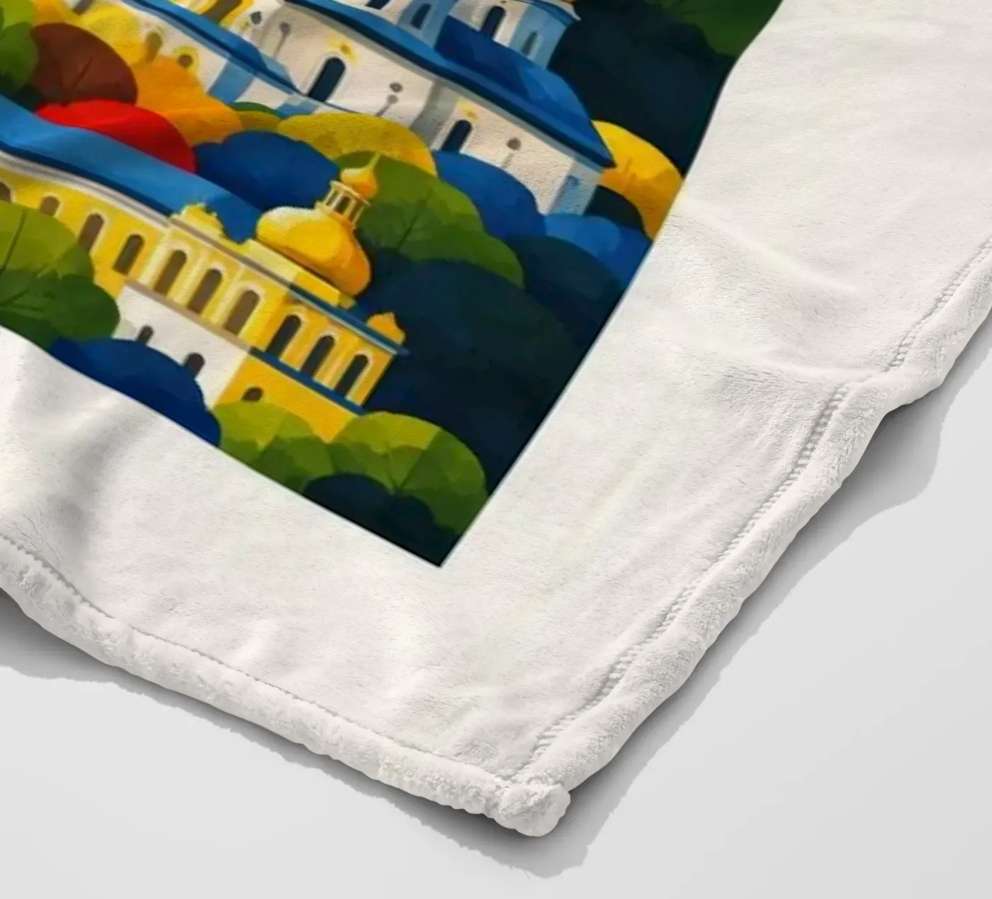 Kyiv Flat Fleecedecke von Art Unleashed