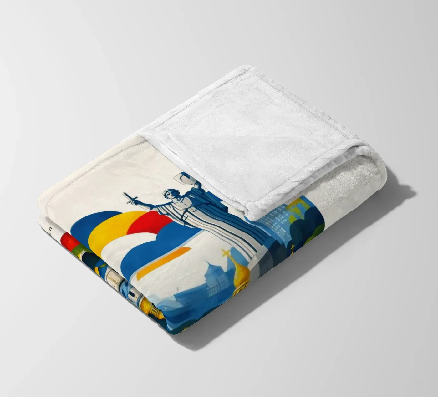 Kyiv Flat Fleecedecke von Art Unleashed
