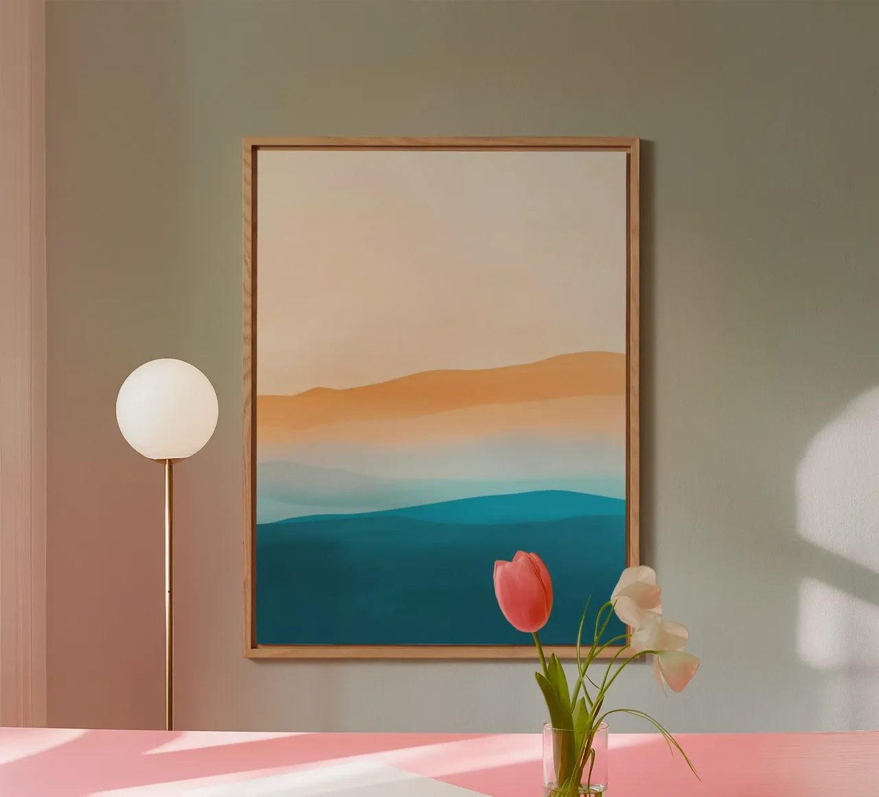 Abstract sea landscape alu-dibond by Little Things