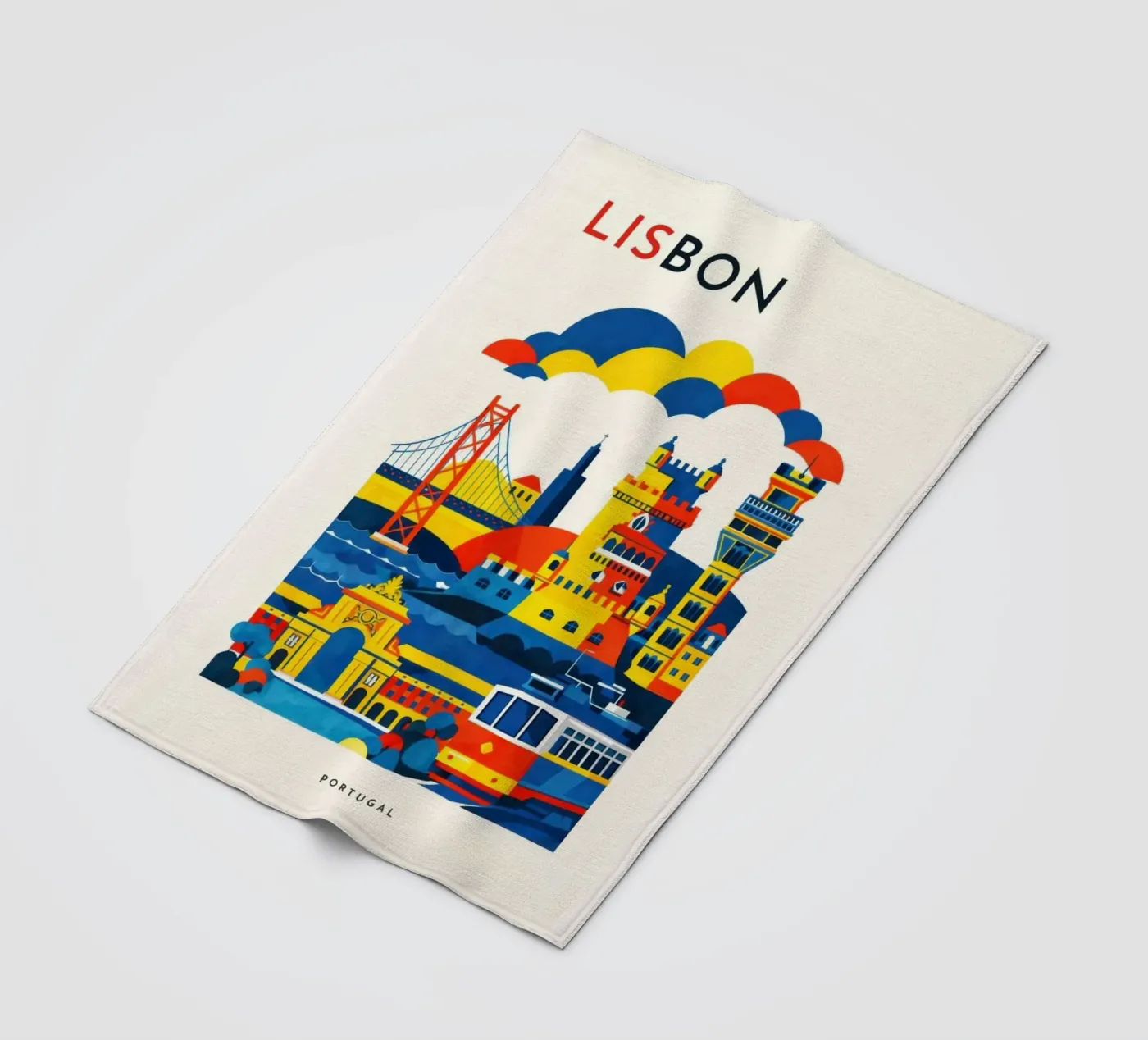 Lisbon Flat fleecedeken van Art Unleashed