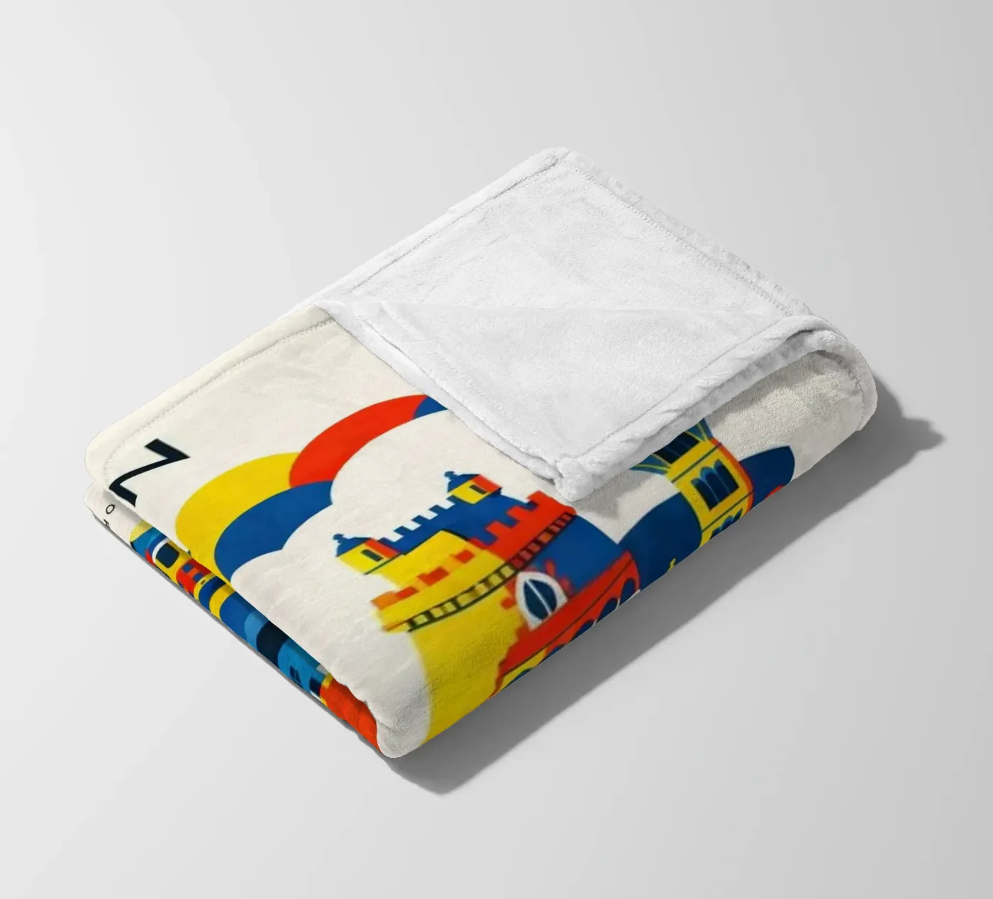 Lisbon Flat fleecedeken van Art Unleashed