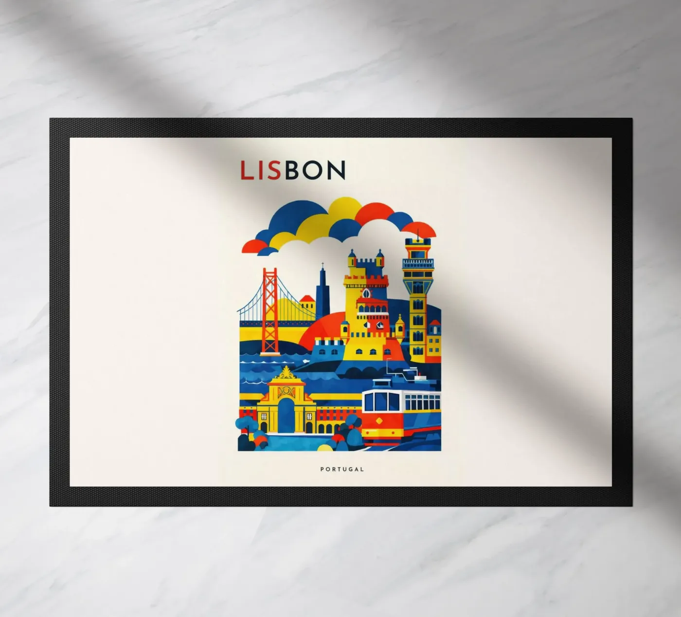 Lisbon Flat Fußmatte von Art Unleashed