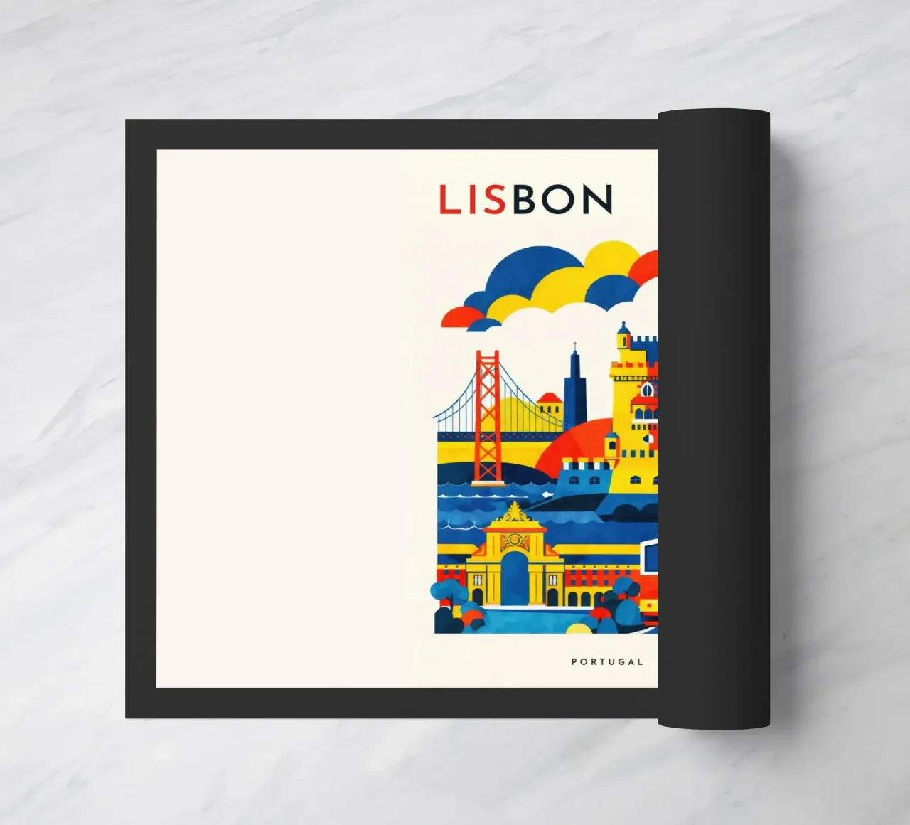 Lisbon Flat deurmat van Art Unleashed