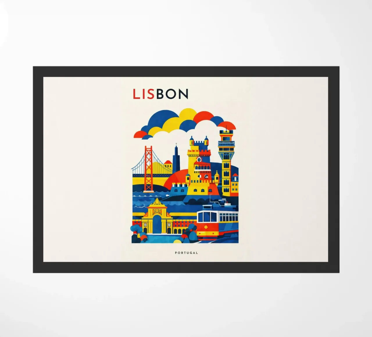 Lisbon Flat deurmat van Art Unleashed