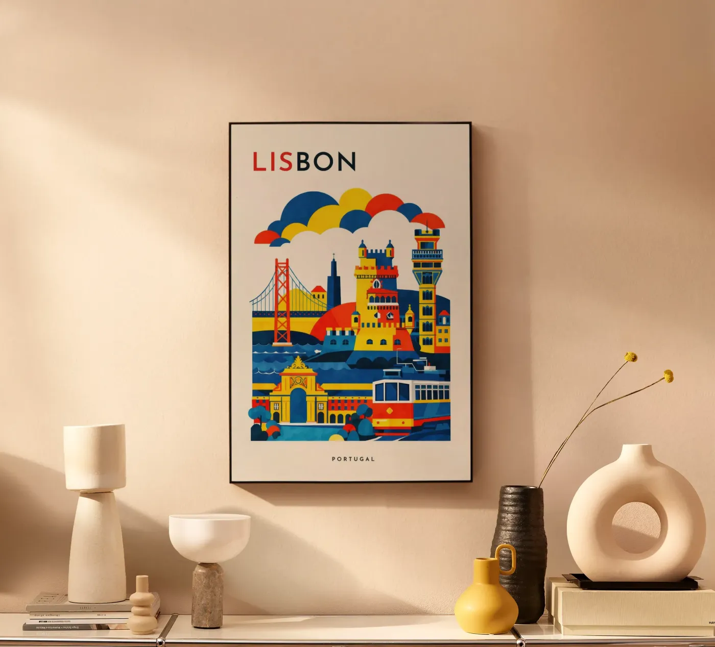 Lisbon Flat pannello forex da Art Unleashed