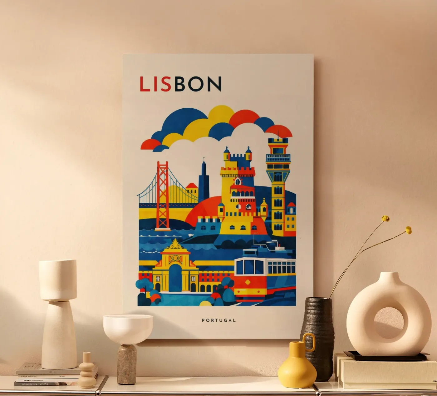 Lisbon Flat pannello forex da Art Unleashed