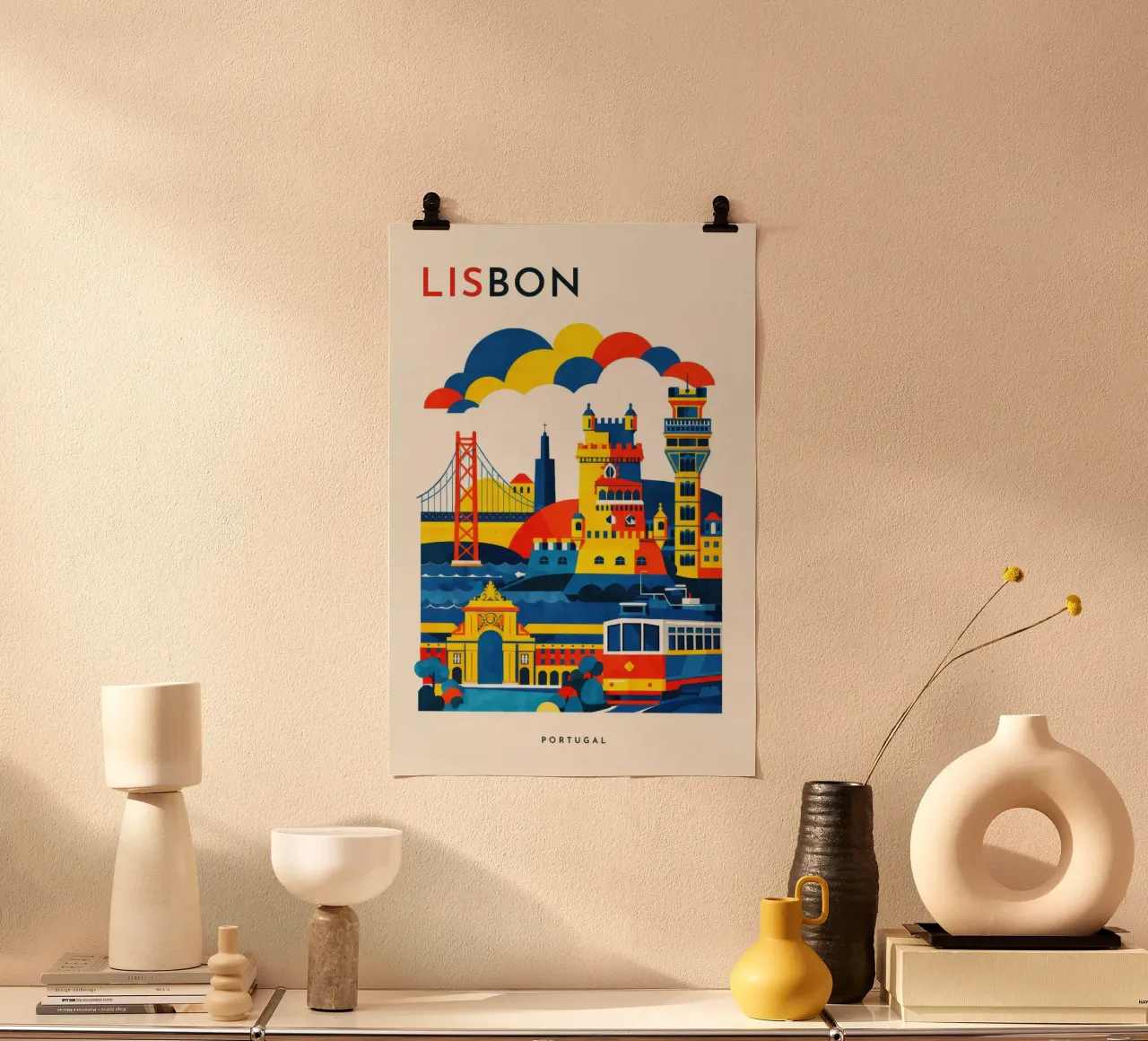 Lisbon Flat poster da Art Unleashed