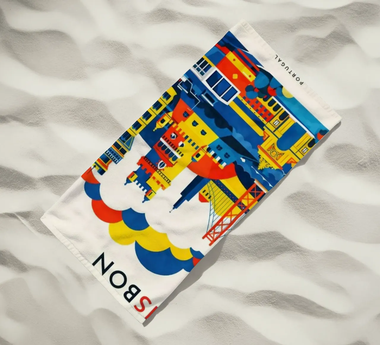 Lisbon Flat telo mare da Art Unleashed