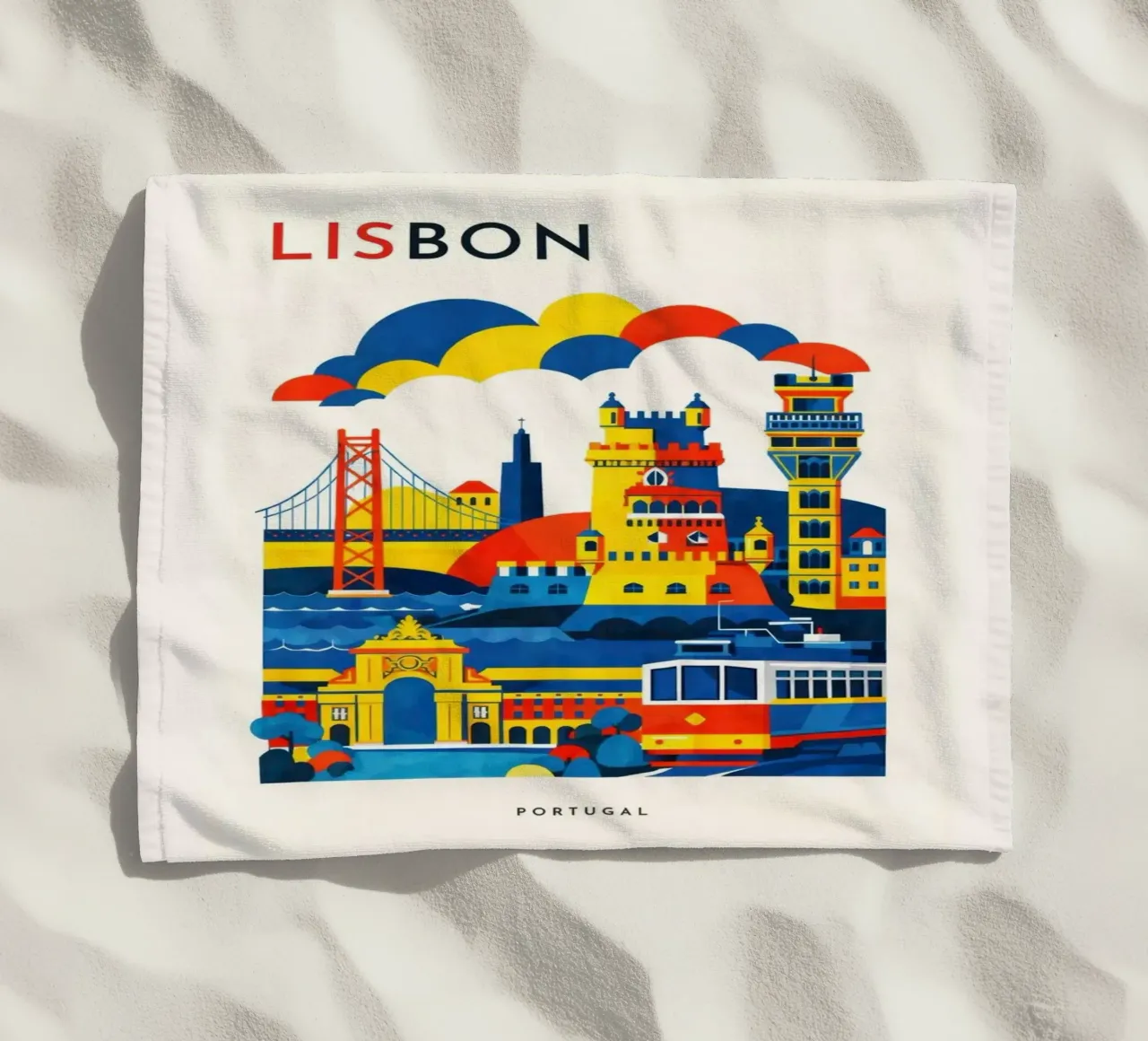 Lisbon Flat telo mare da Art Unleashed