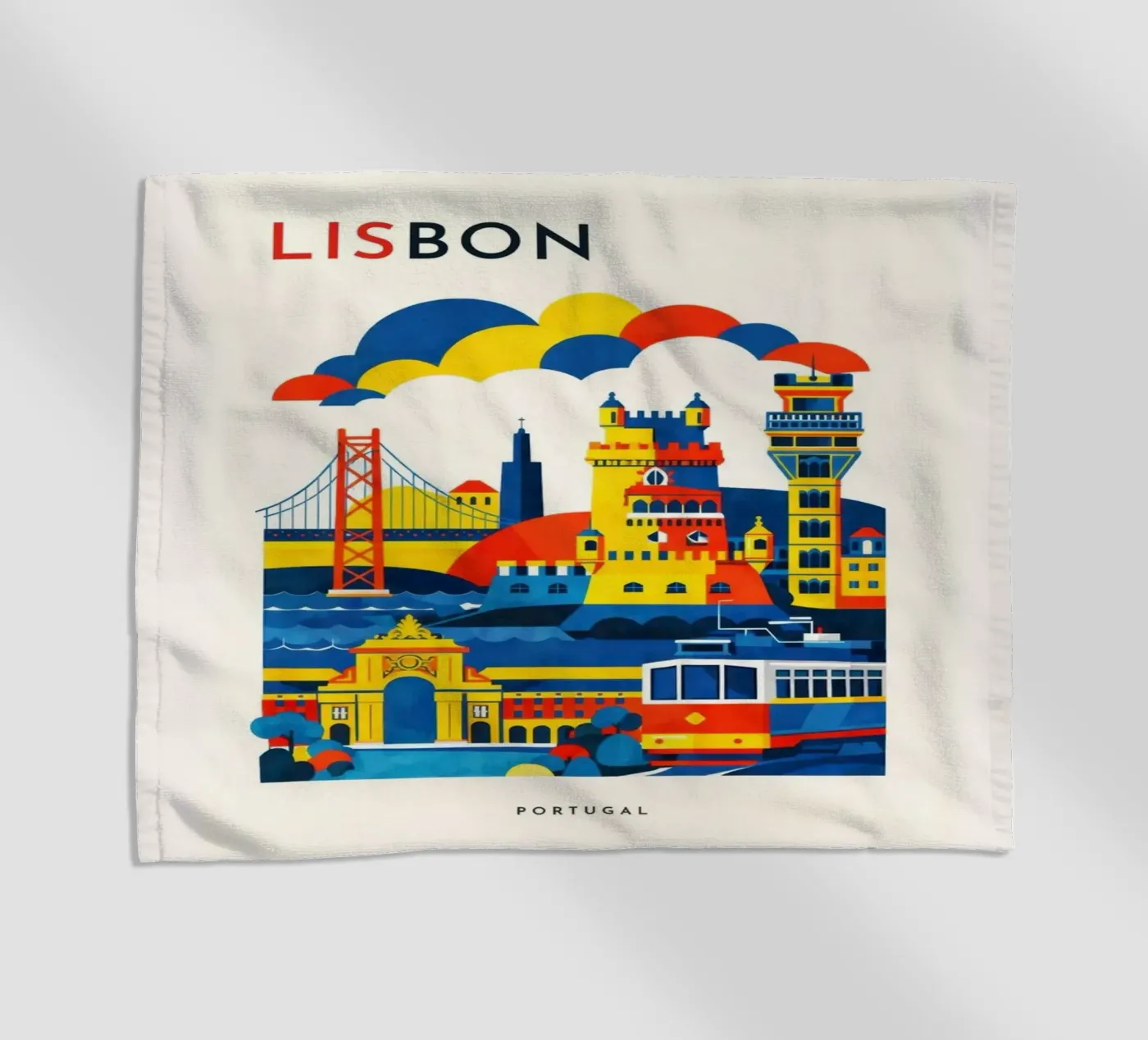 Lisbon Flat telo mare da Art Unleashed