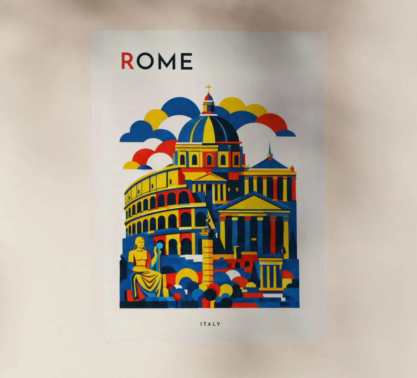 Rome Flat pellicola backlit da Art Unleashed