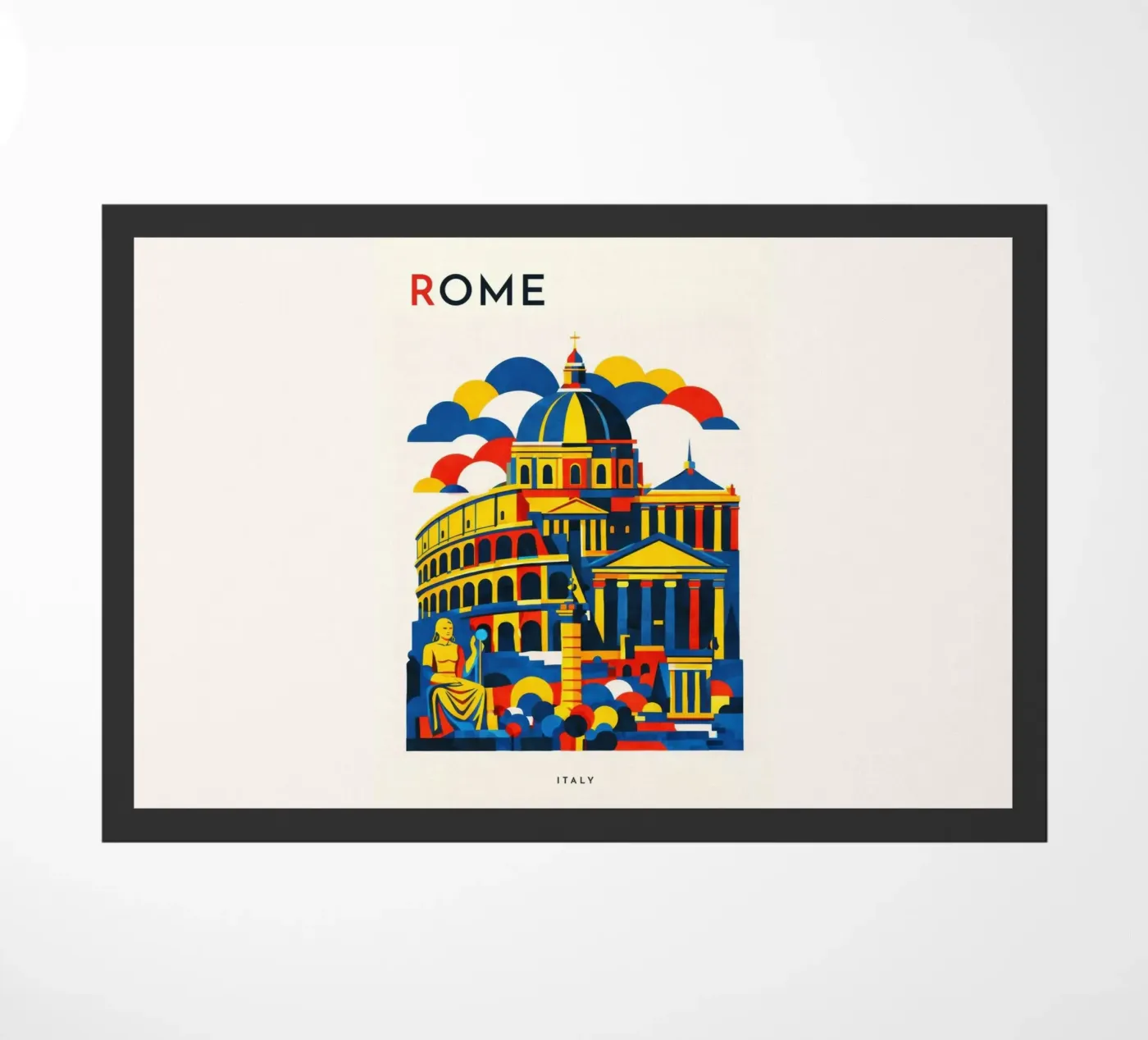 Rome Flat doormat by Art Unleashed