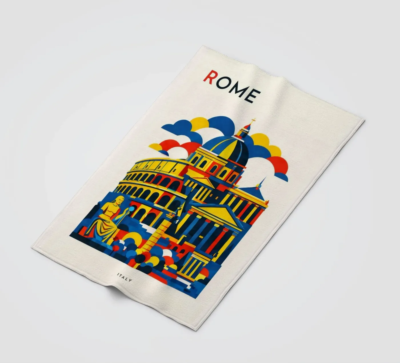 Rome Flat Fleecedecke von Art Unleashed
