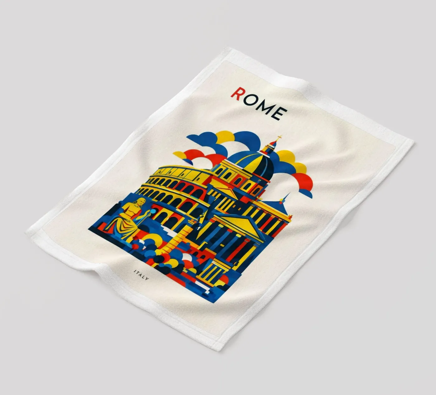 Rome Flat Fleecedecke von Art Unleashed