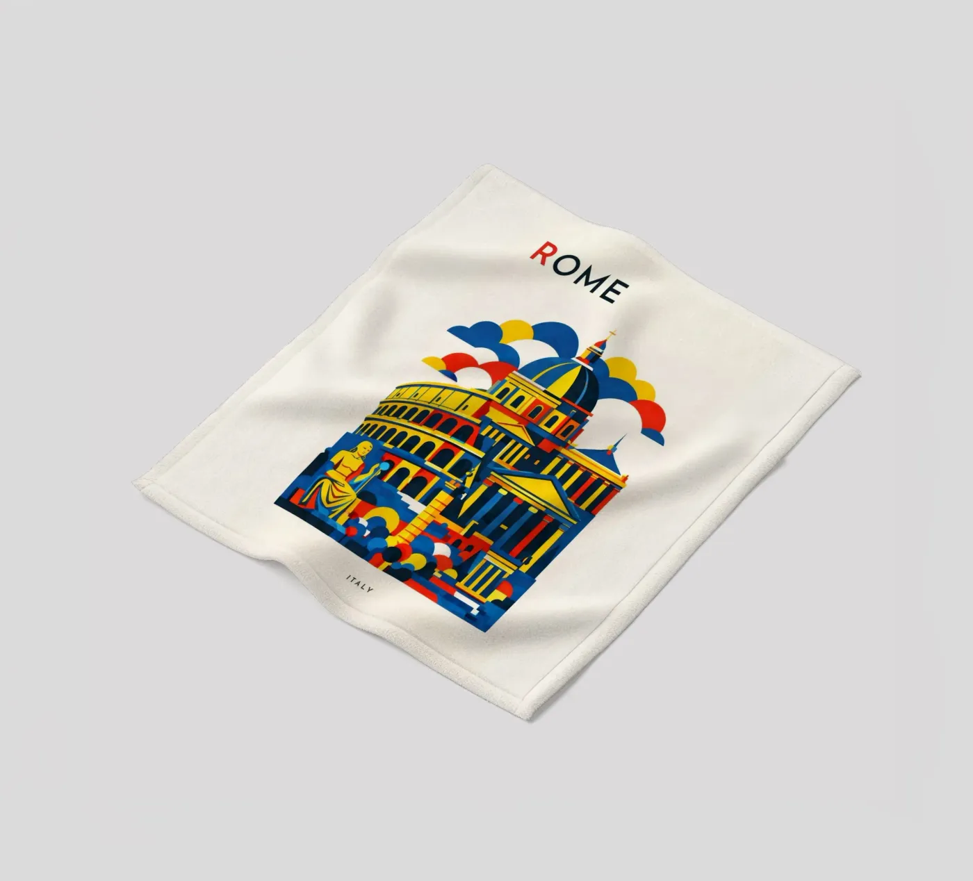 Rome Flat Fleecedecke von Art Unleashed