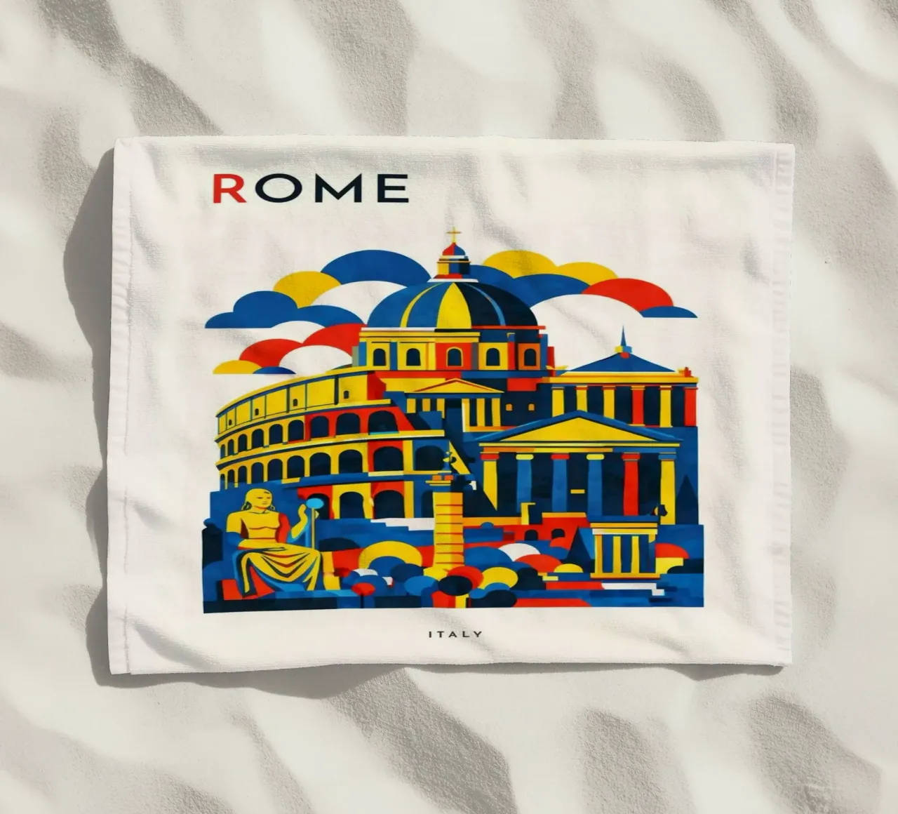 Rome Flat telo mare da Art Unleashed
