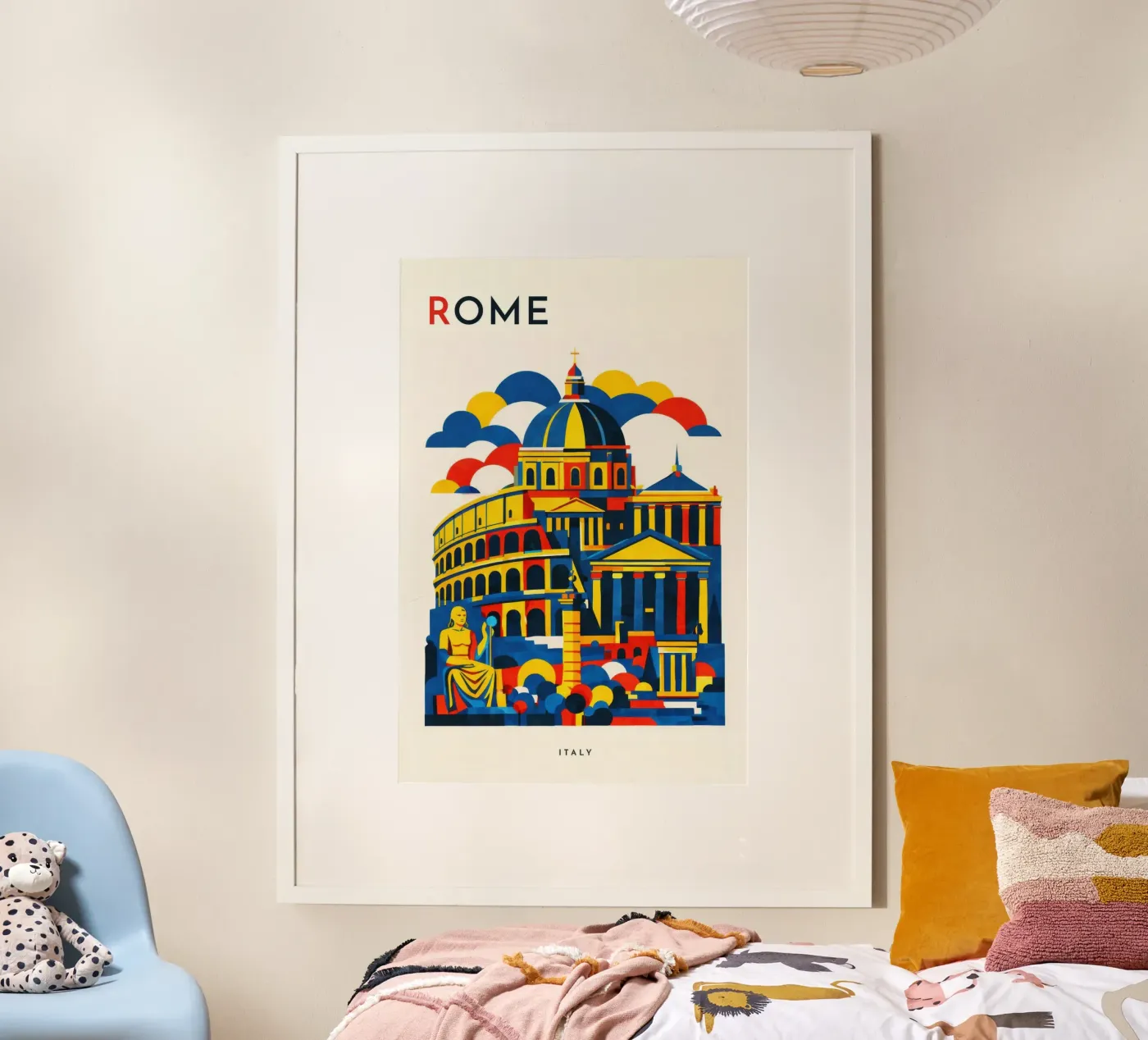 Rome Flat poster da Art Unleashed