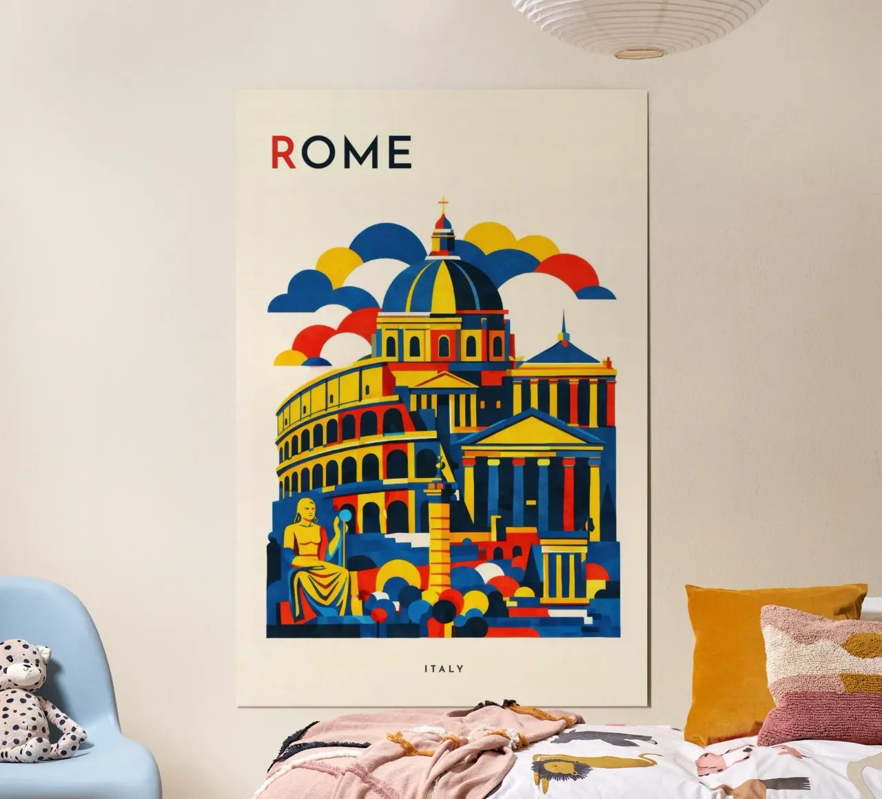 Rome Flat poster da Art Unleashed