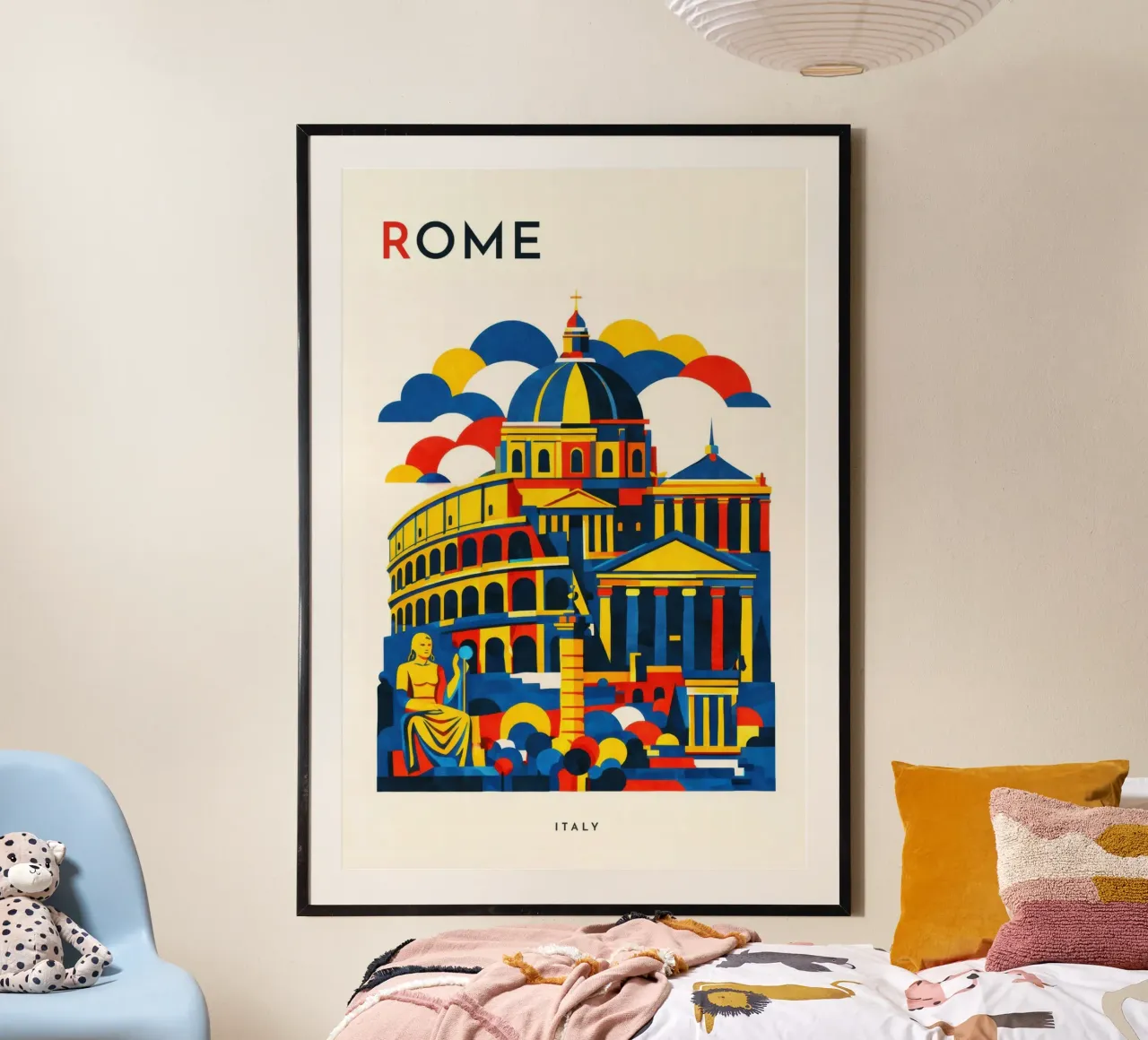 Rome Flat poster da Art Unleashed