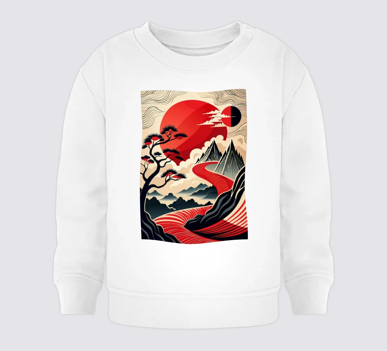 Correnti cremisi felpa neonato da Artistic-shop