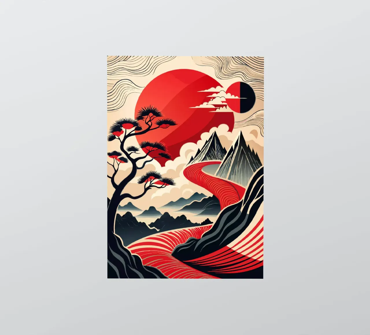 Crimson Currents sticker by Artistic-shop
