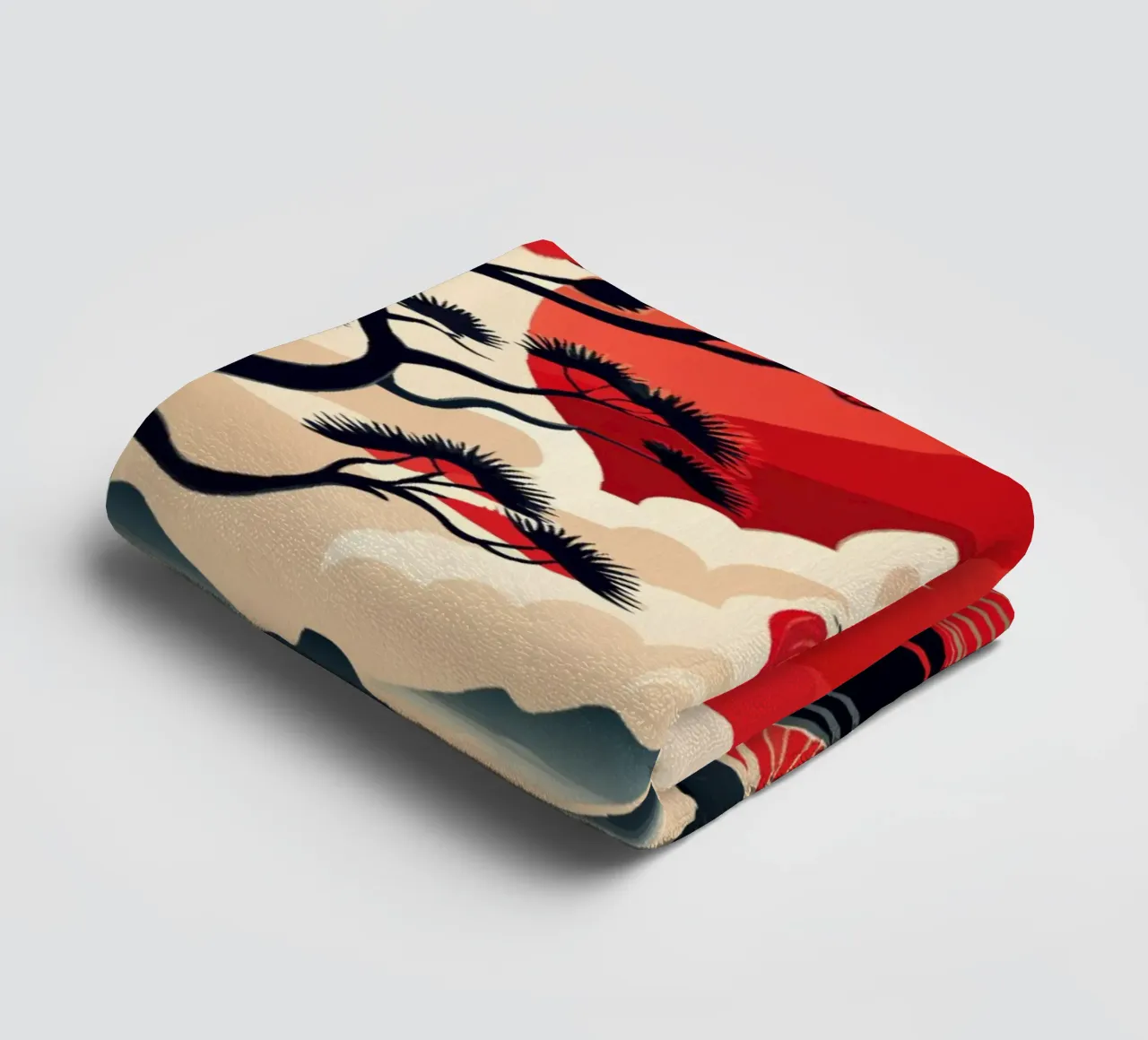 Correnti cremisi asciugamano da bagno da Artistic-shop