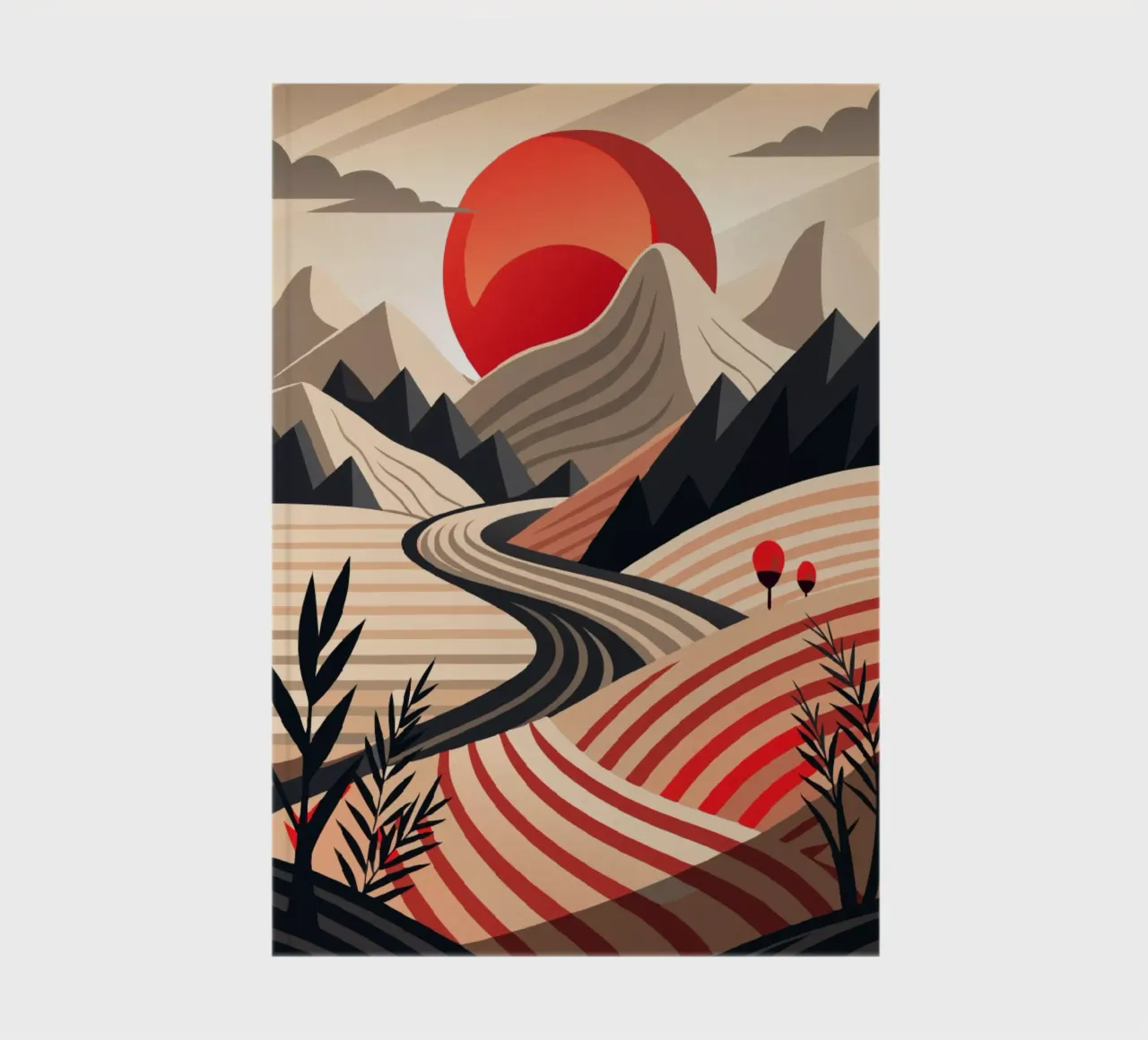 Sunset Serendipity notebook by Artistic-shop
