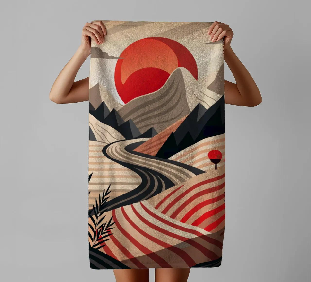 Sunset Serendipity asciugamano da bagno da Artistic-shop