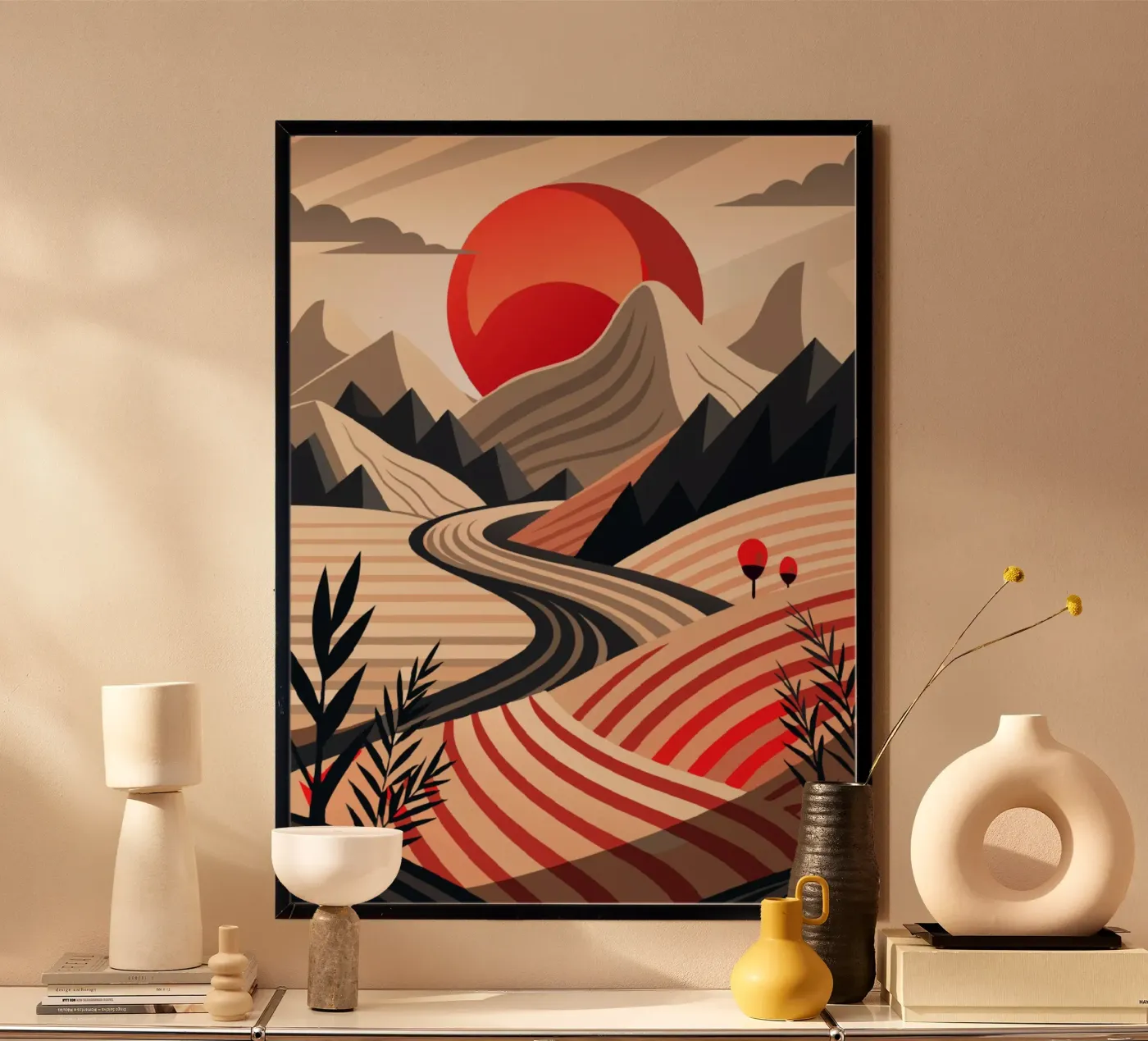 Sunset Serendipity poster by Artistic-shop