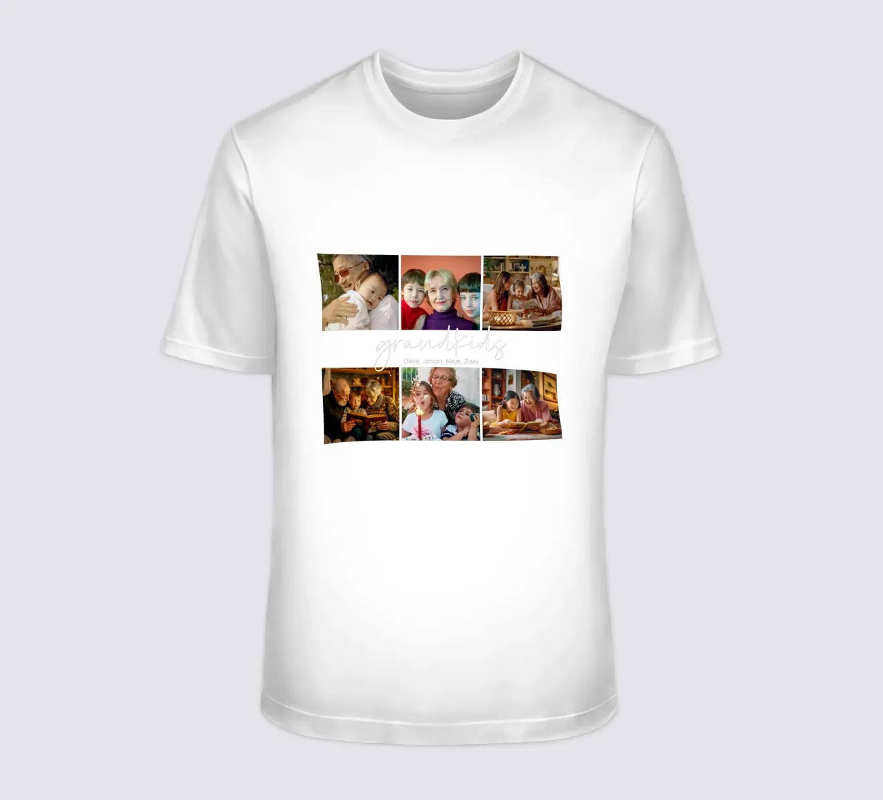 Nipoti Nome personalizzato Regalo personalizzato per i nonni t-shirt da Shark Printables