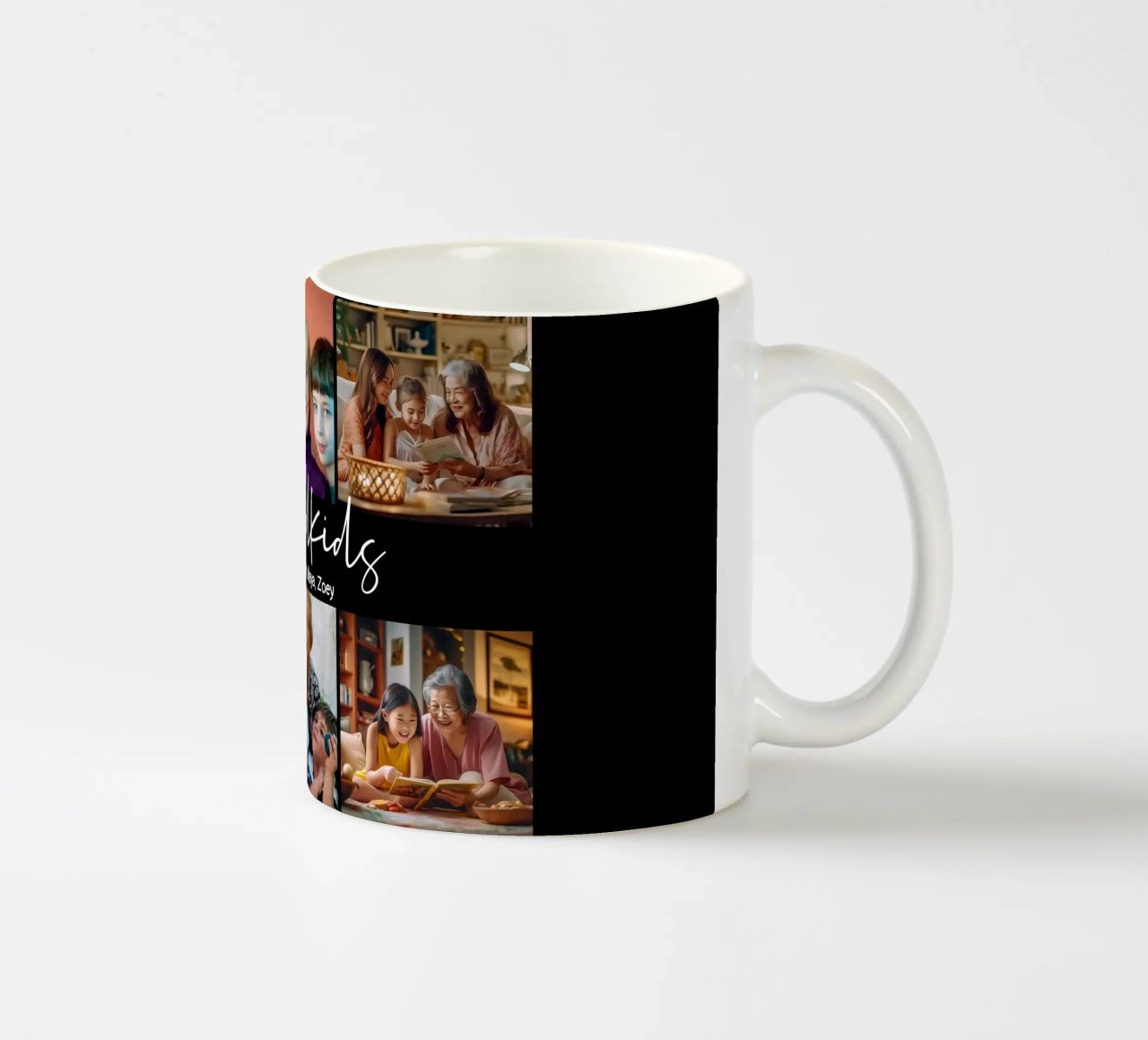 Nipoti Nome personalizzato Regalo personalizzato per i nonni tazza in ceramica da Shark Printables