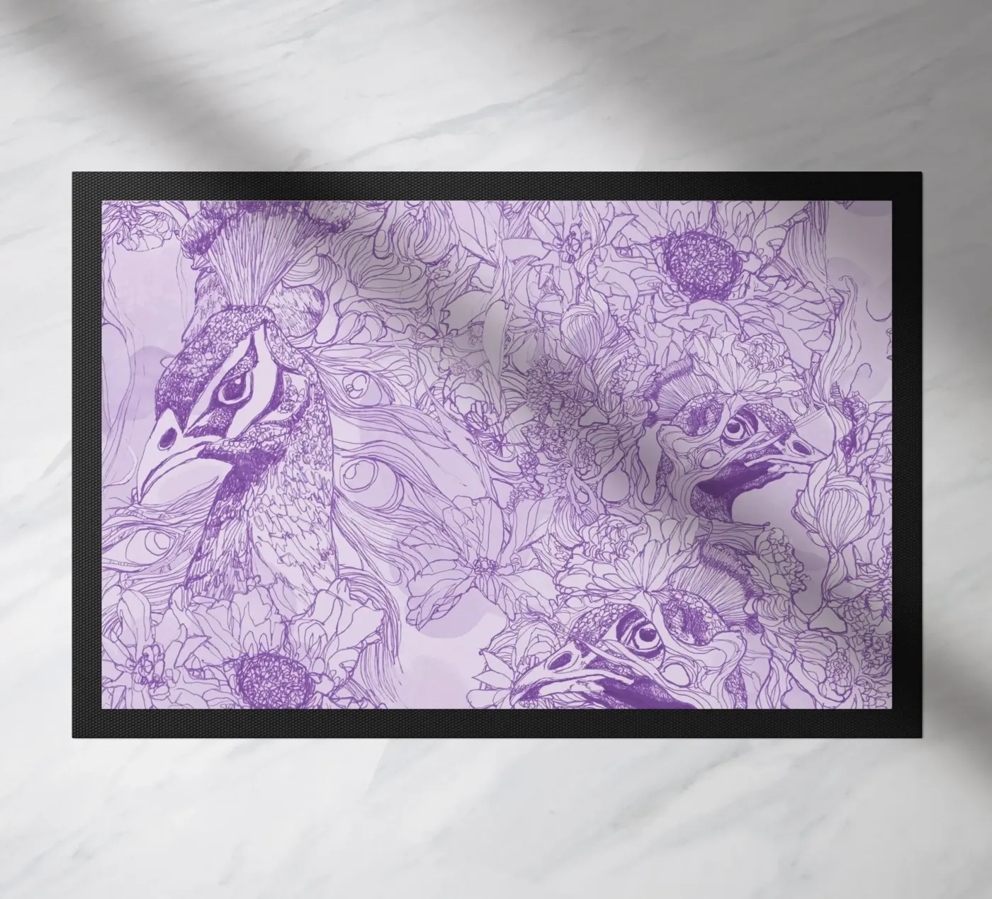 pavoniviola doormat by k i m