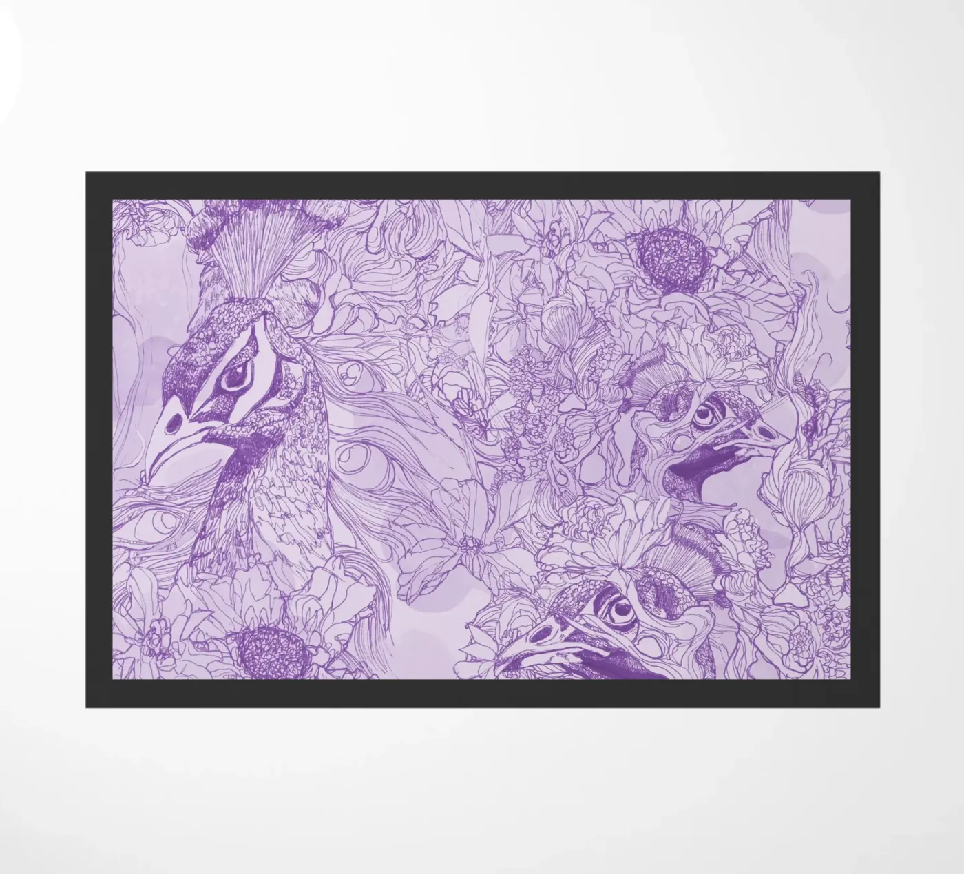 pavoniviola doormat by k i m