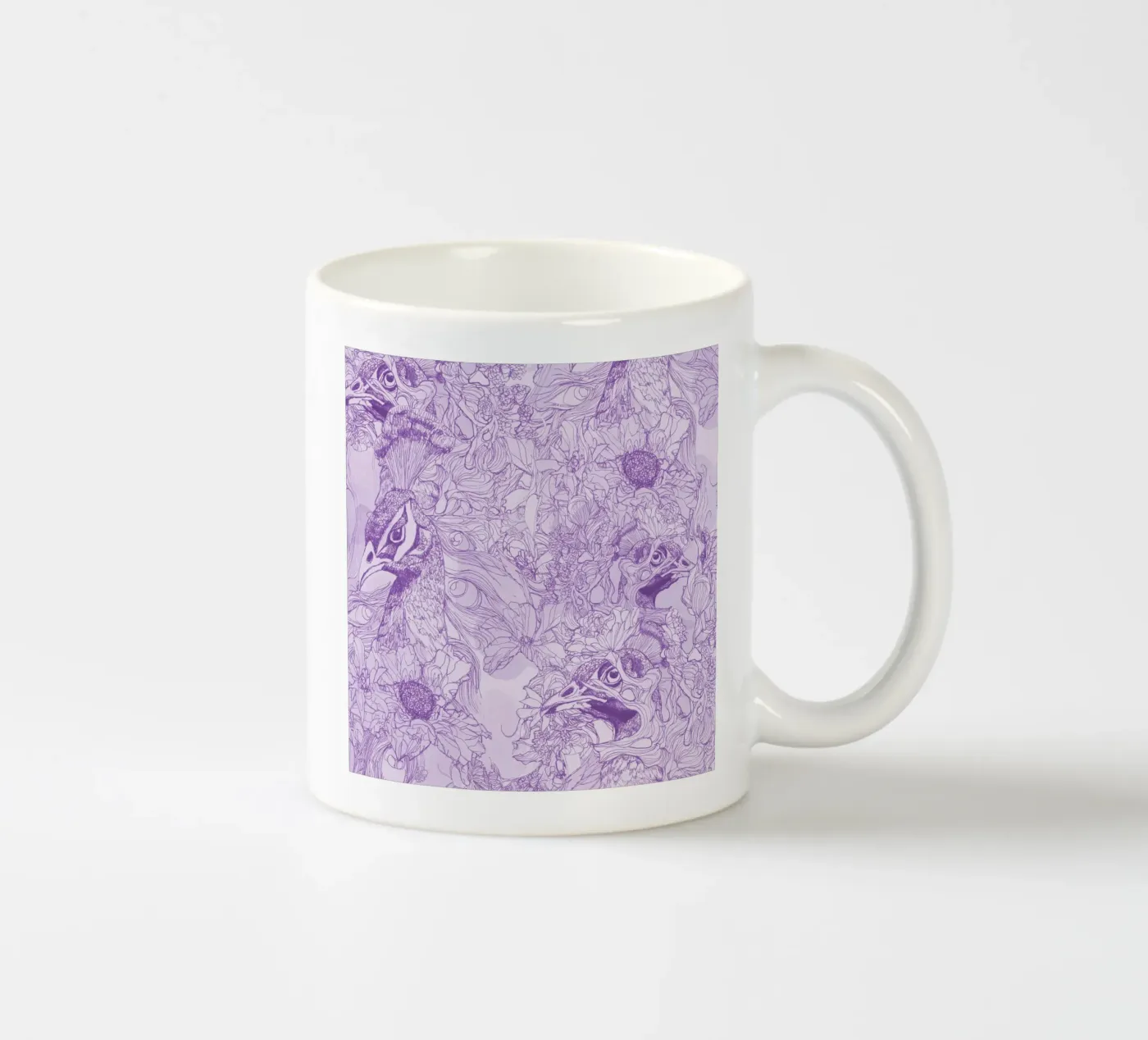 pavoniviola ceramic mug by k i m