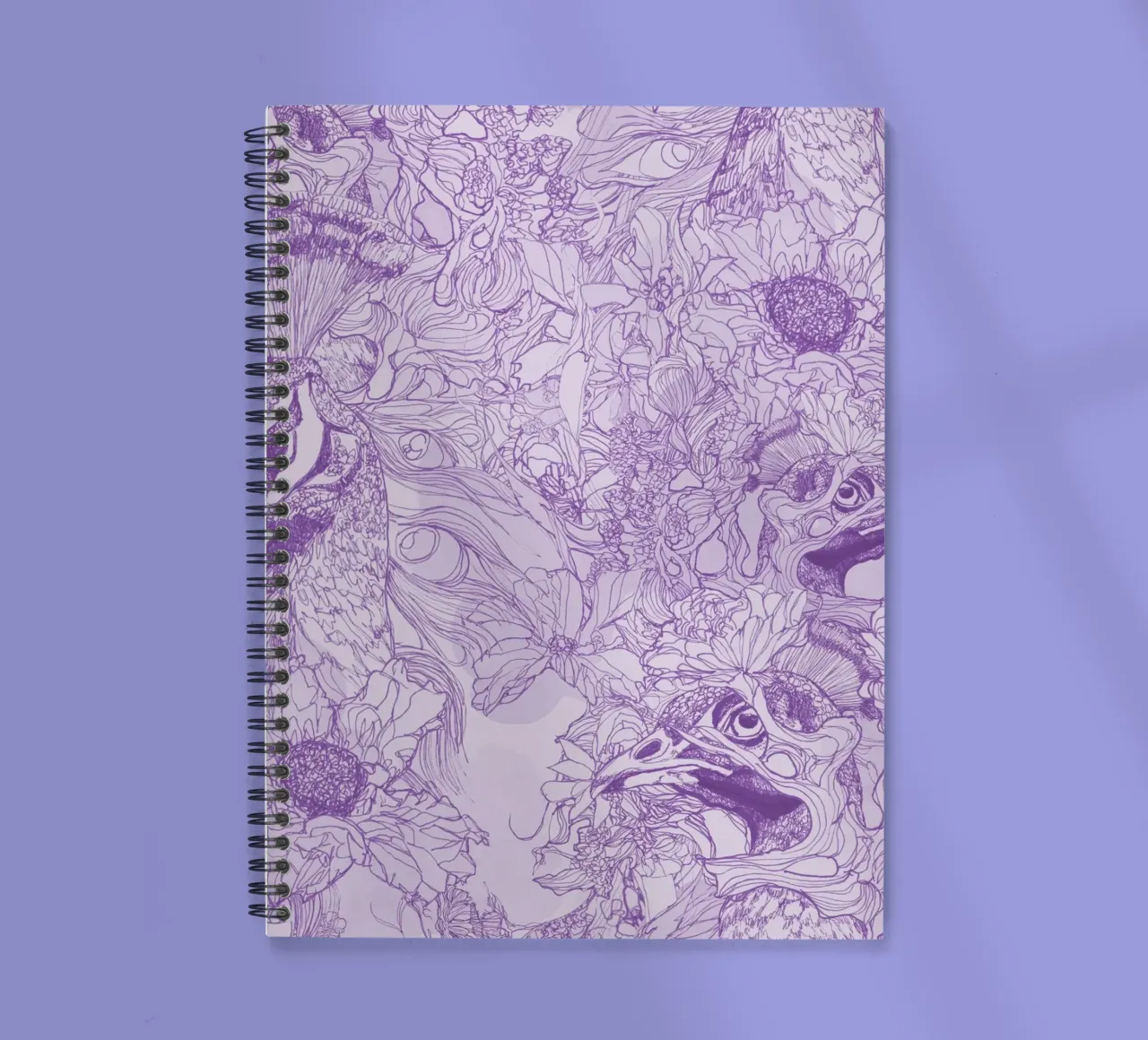 pavoniviola spiral notebook by k i m