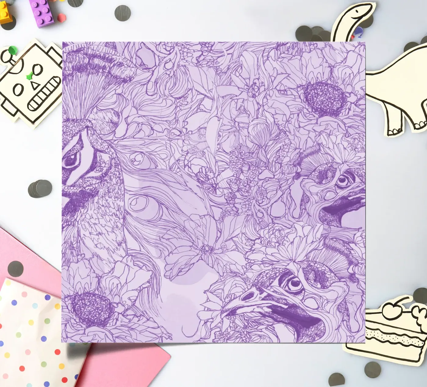 pavoniviola sticker sheet by k i m