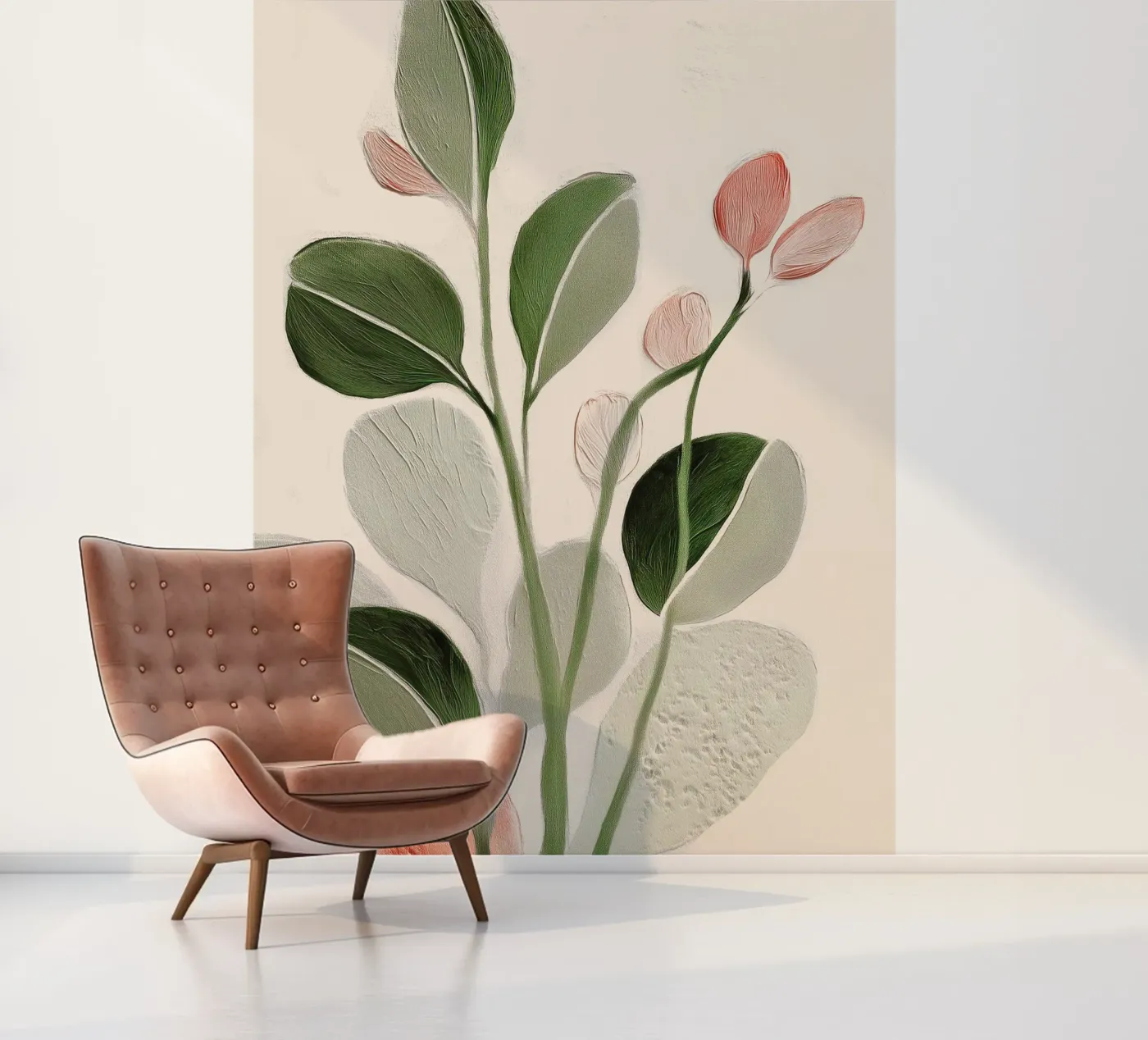 Soft Botanical Forms fotobehang van softsoul