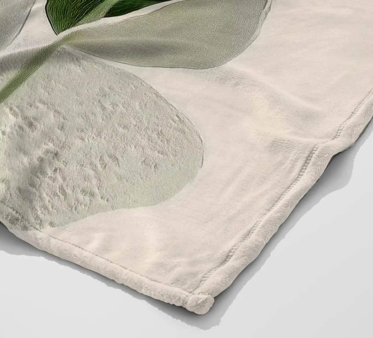 Soft Botanical Forms Fleecedecke von softsoul