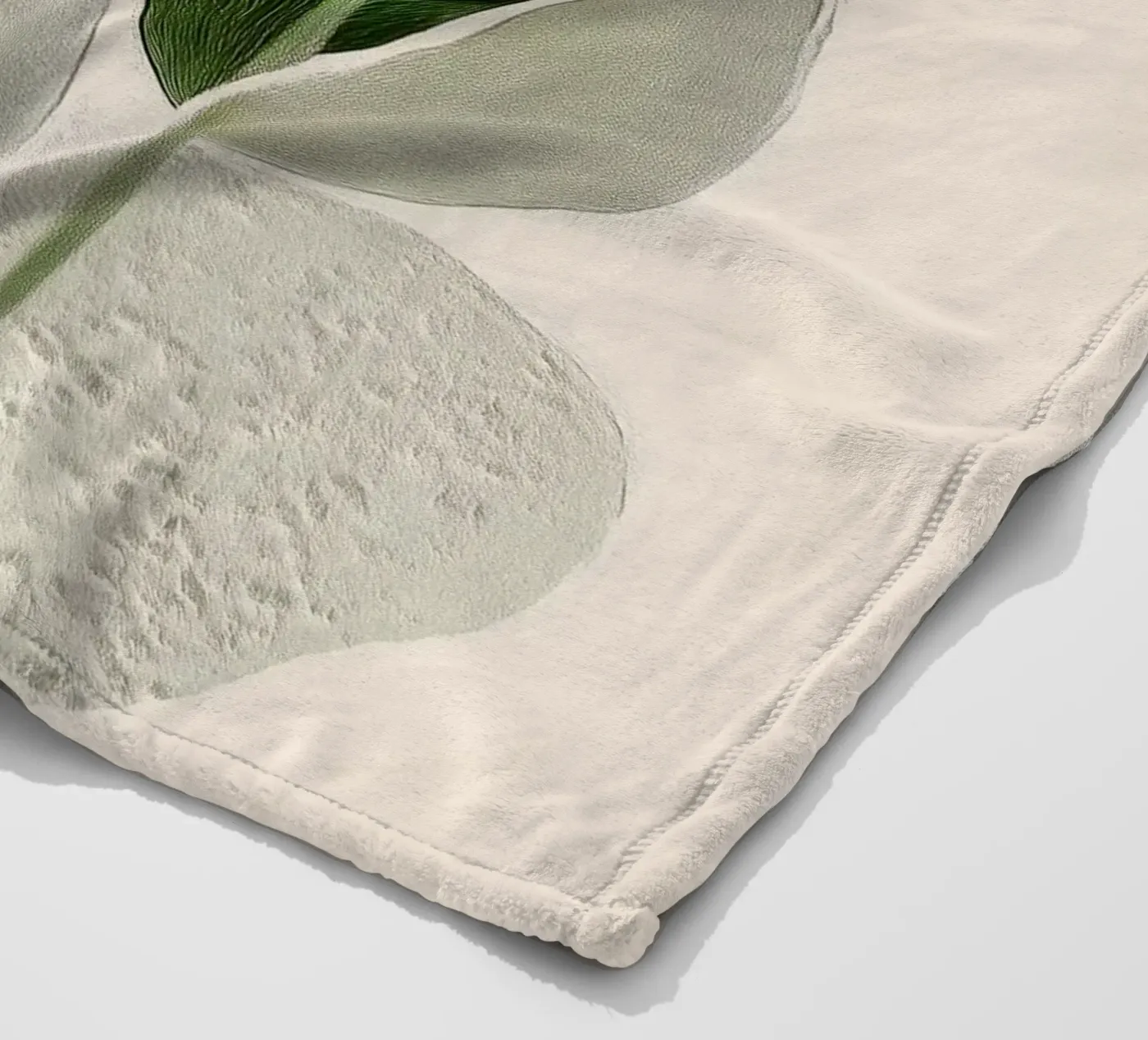 Soft Botanical Forms Fleecedecke von softsoul