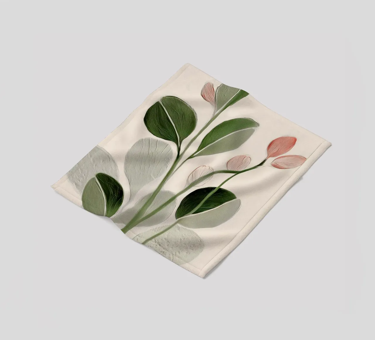 Soft Botanical Forms Fleecedecke von softsoul