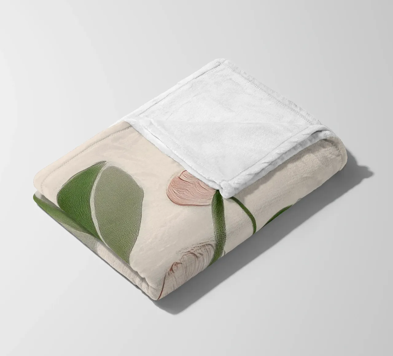 Soft Botanical Forms Fleecedecke von softsoul