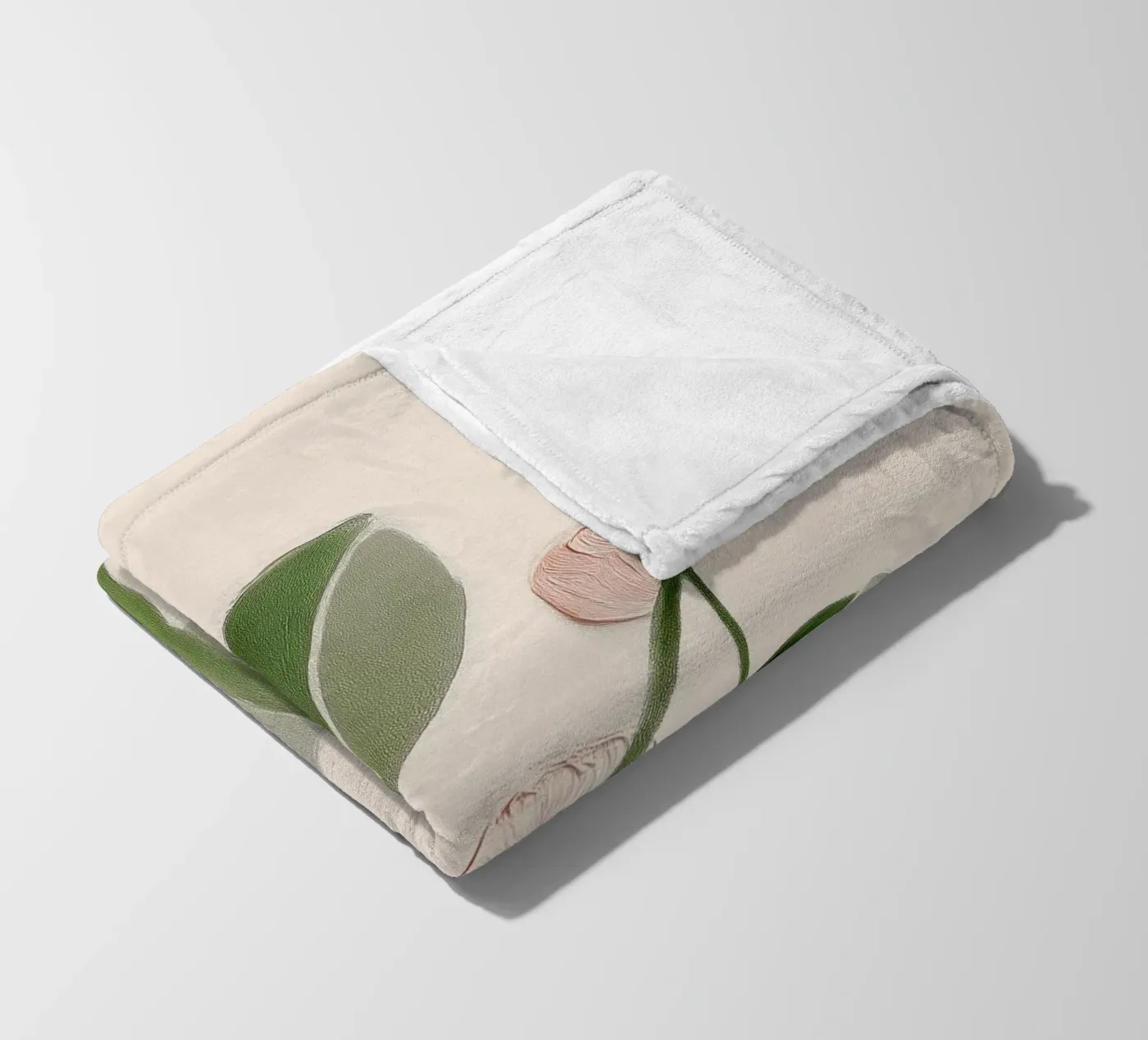 Soft Botanical Forms Fleecedecke von softsoul