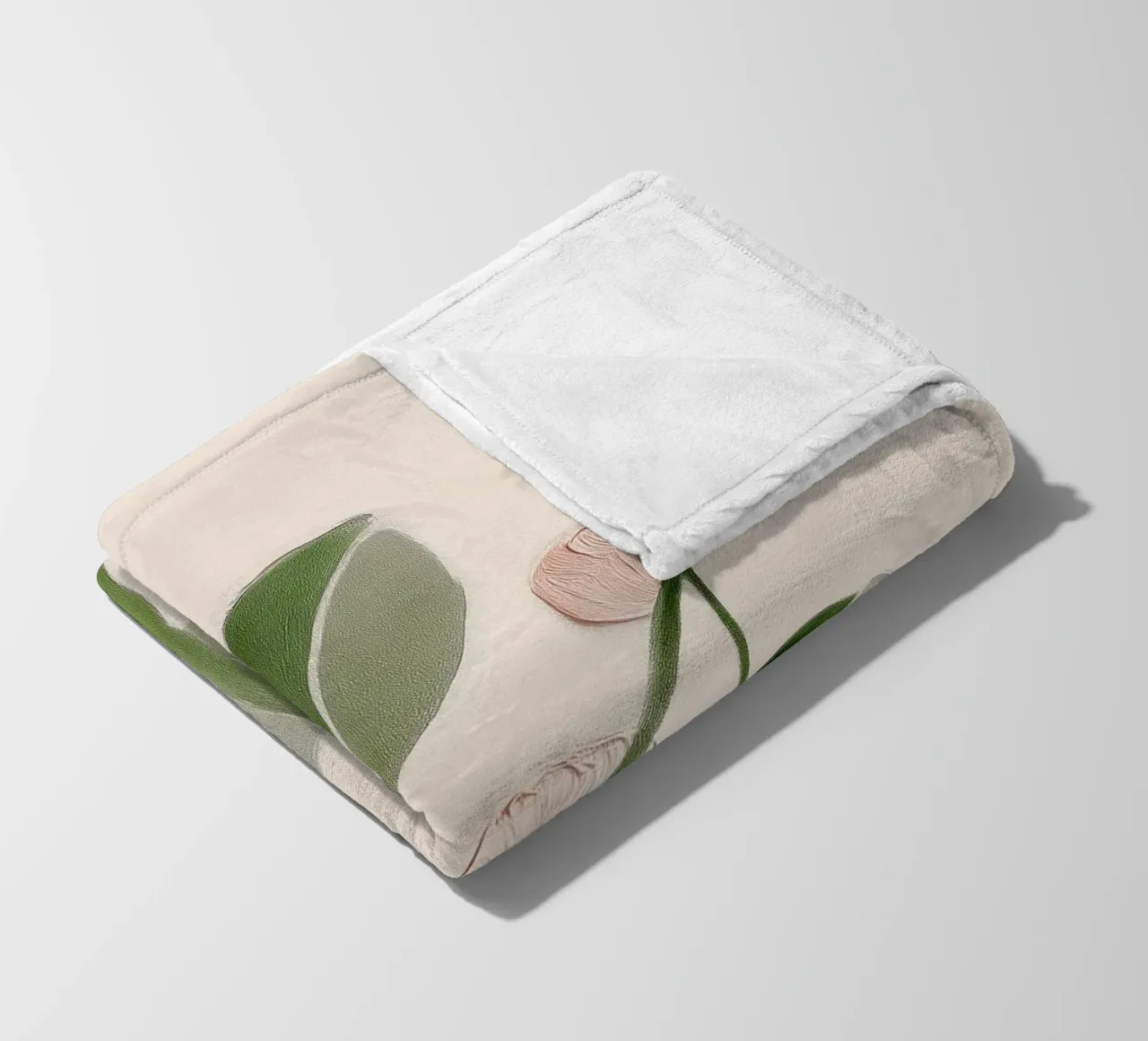 Soft Botanical Forms Fleecedecke von softsoul