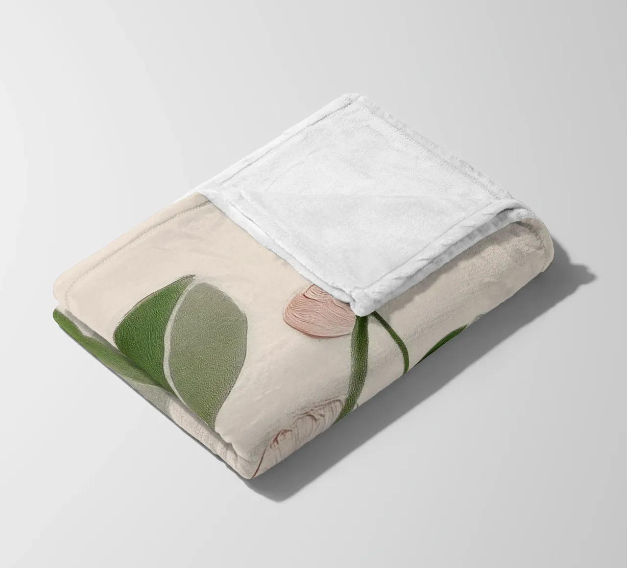 Soft Botanical Forms Fleecedecke von softsoul