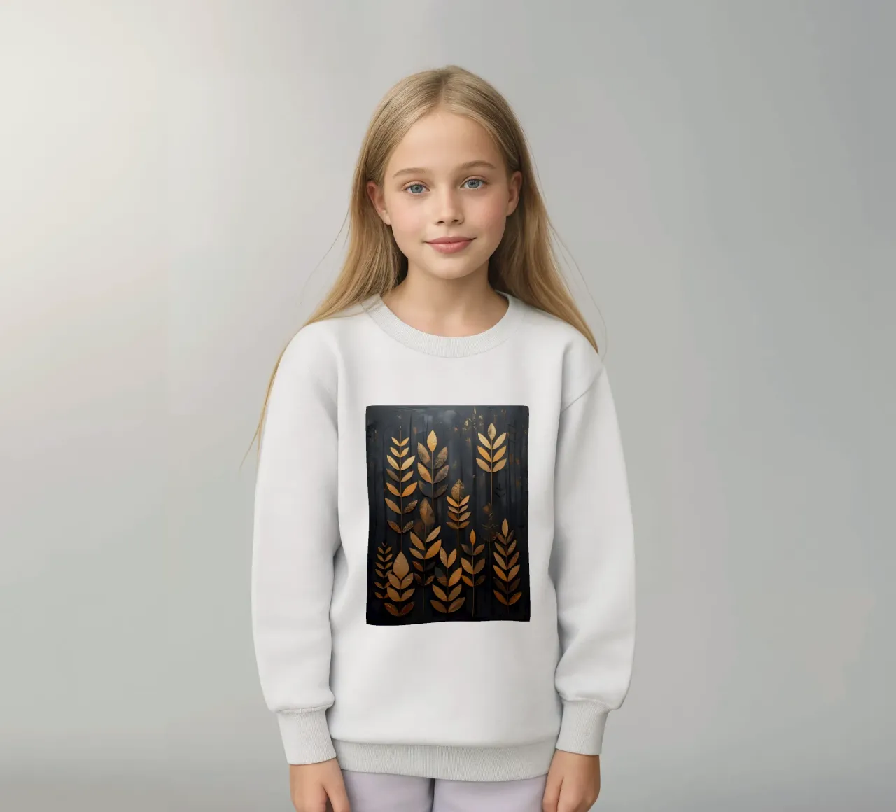 Serenata delle foglie d'oro felpa bambino da Artistic-shop