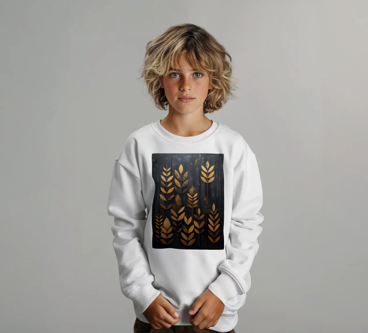 Serenata delle foglie d'oro felpa bambino da Artistic-shop