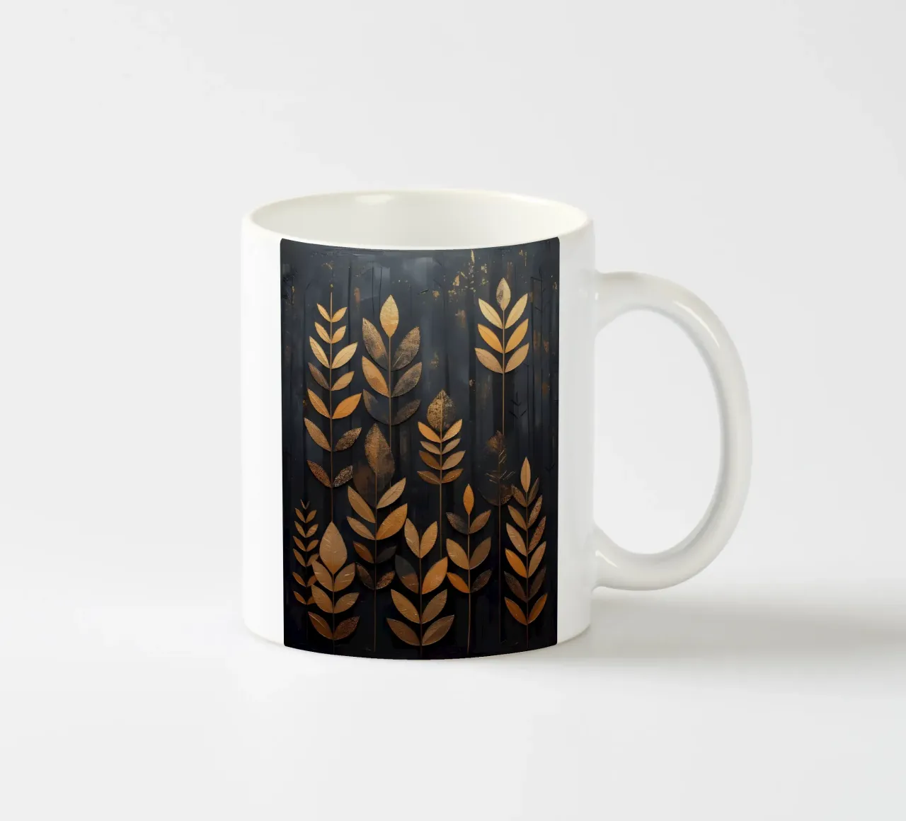 Serenata delle foglie d'oro tazza in ceramica da Artistic-shop