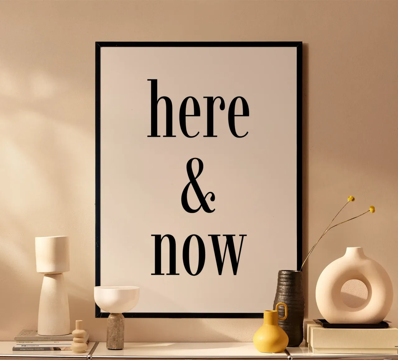 HERE & NOW poster da Quotes on walls