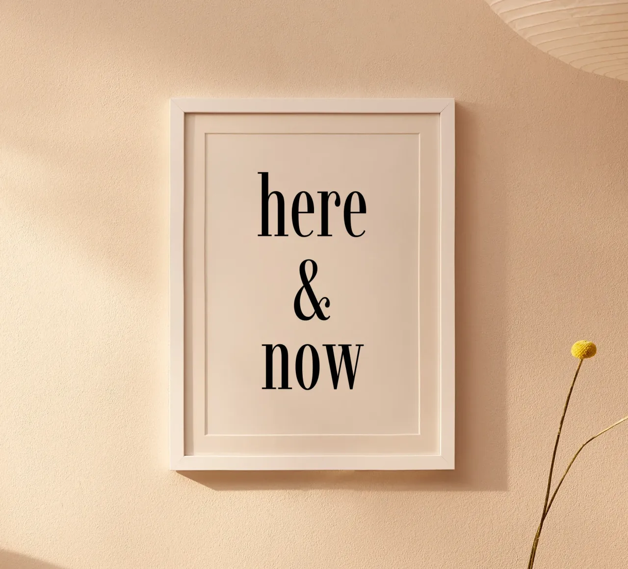 HERE & NOW poster da Quotes on walls