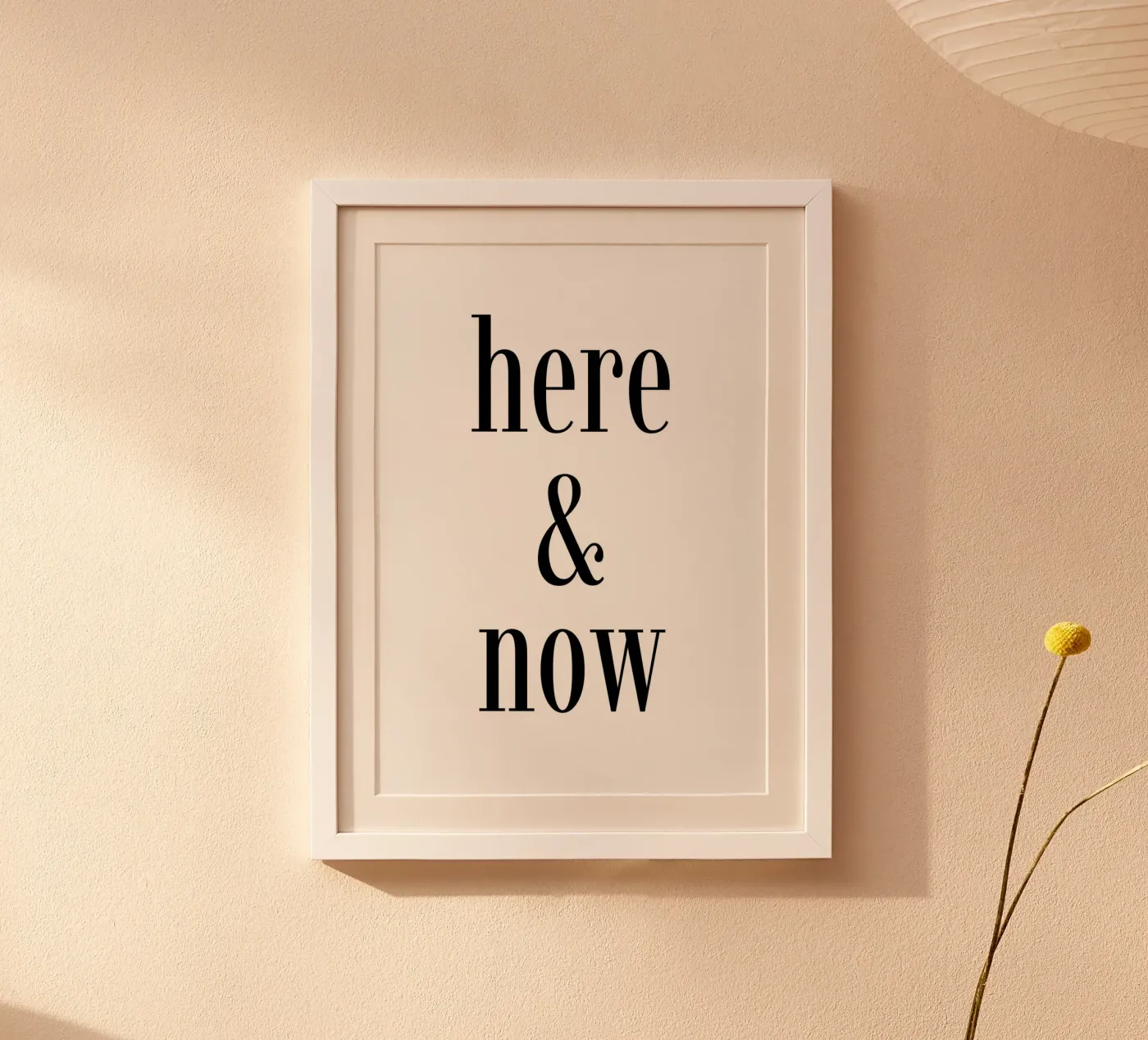 HERE & NOW poster da Quotes on walls